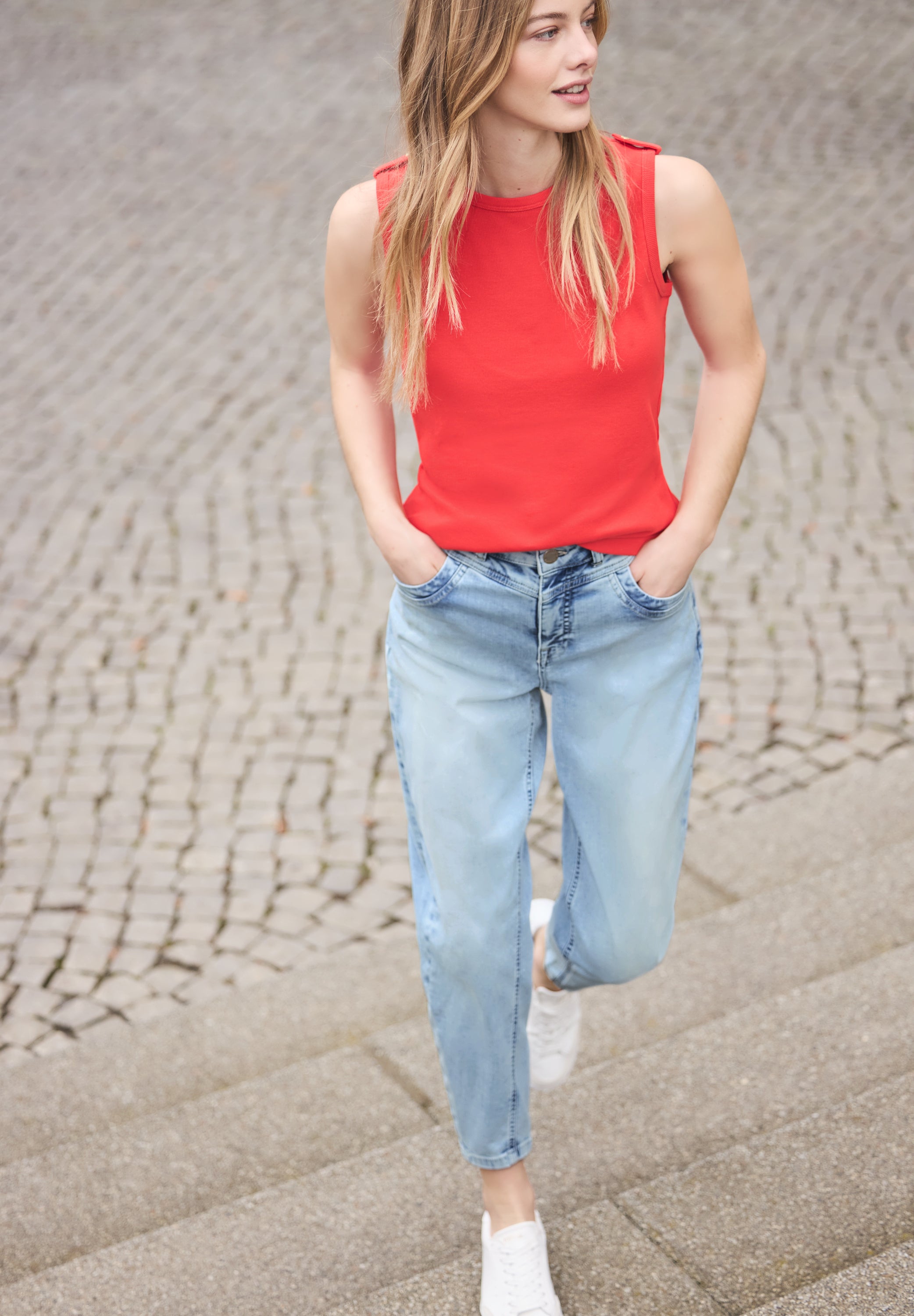Street One Studio Damen Hosen Ultra Ble