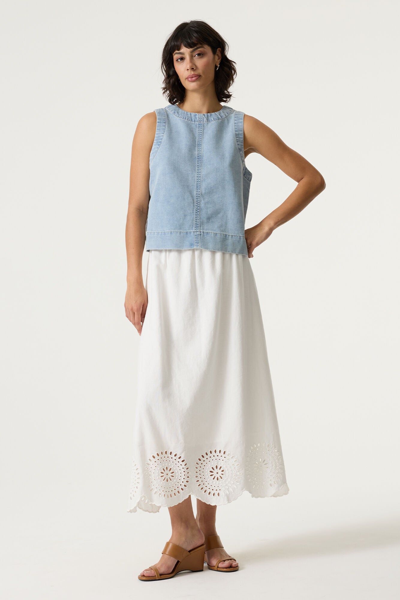 Garcia Damen Rock Off White