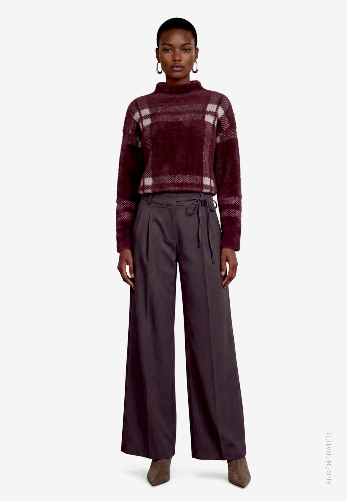 Zero Damen Pullover Brown/Beige