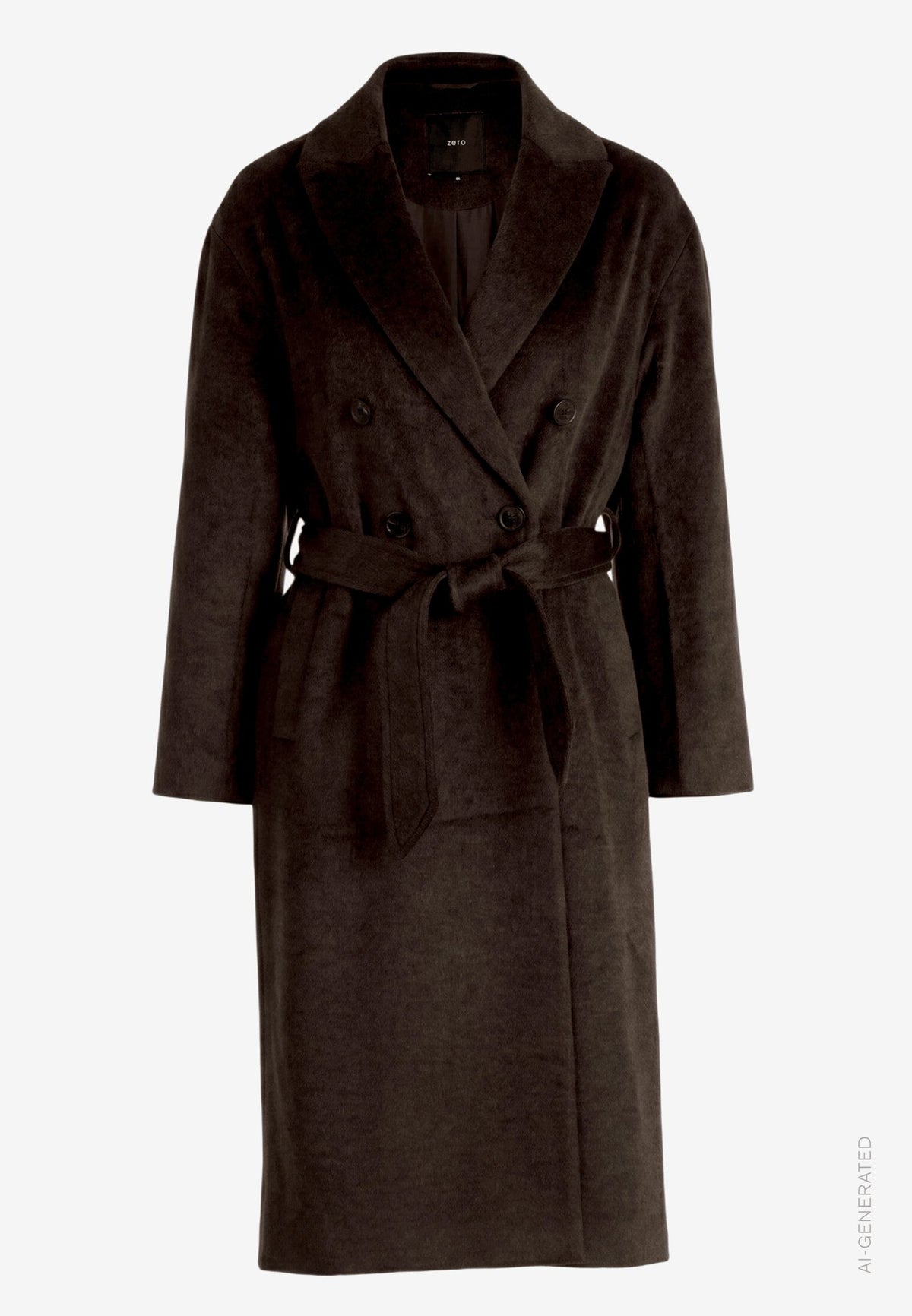 Zero Damen Mantel Dark Brown Mela
