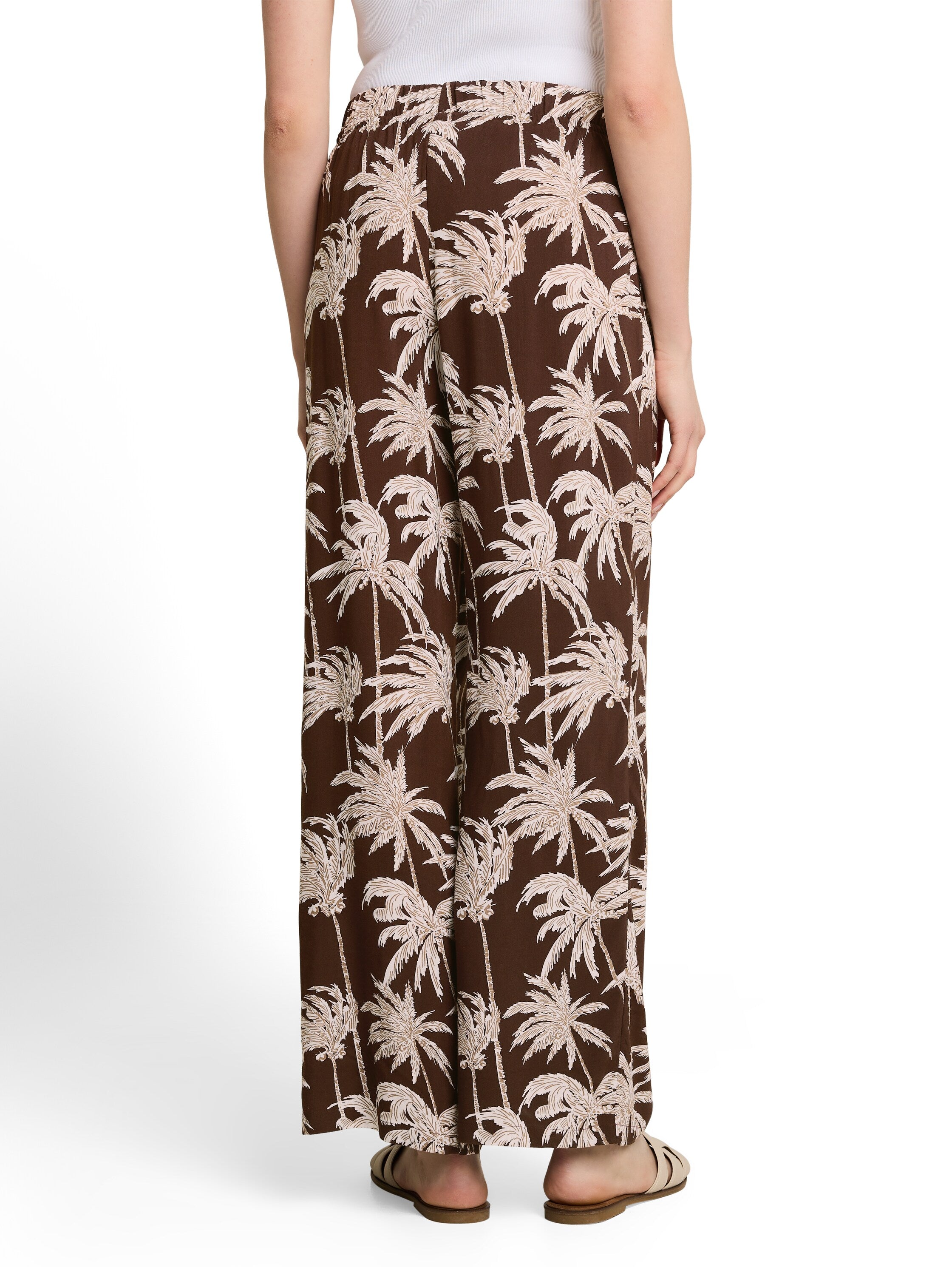 Tom Tailor denim Damen Hosen Brown Palmtree