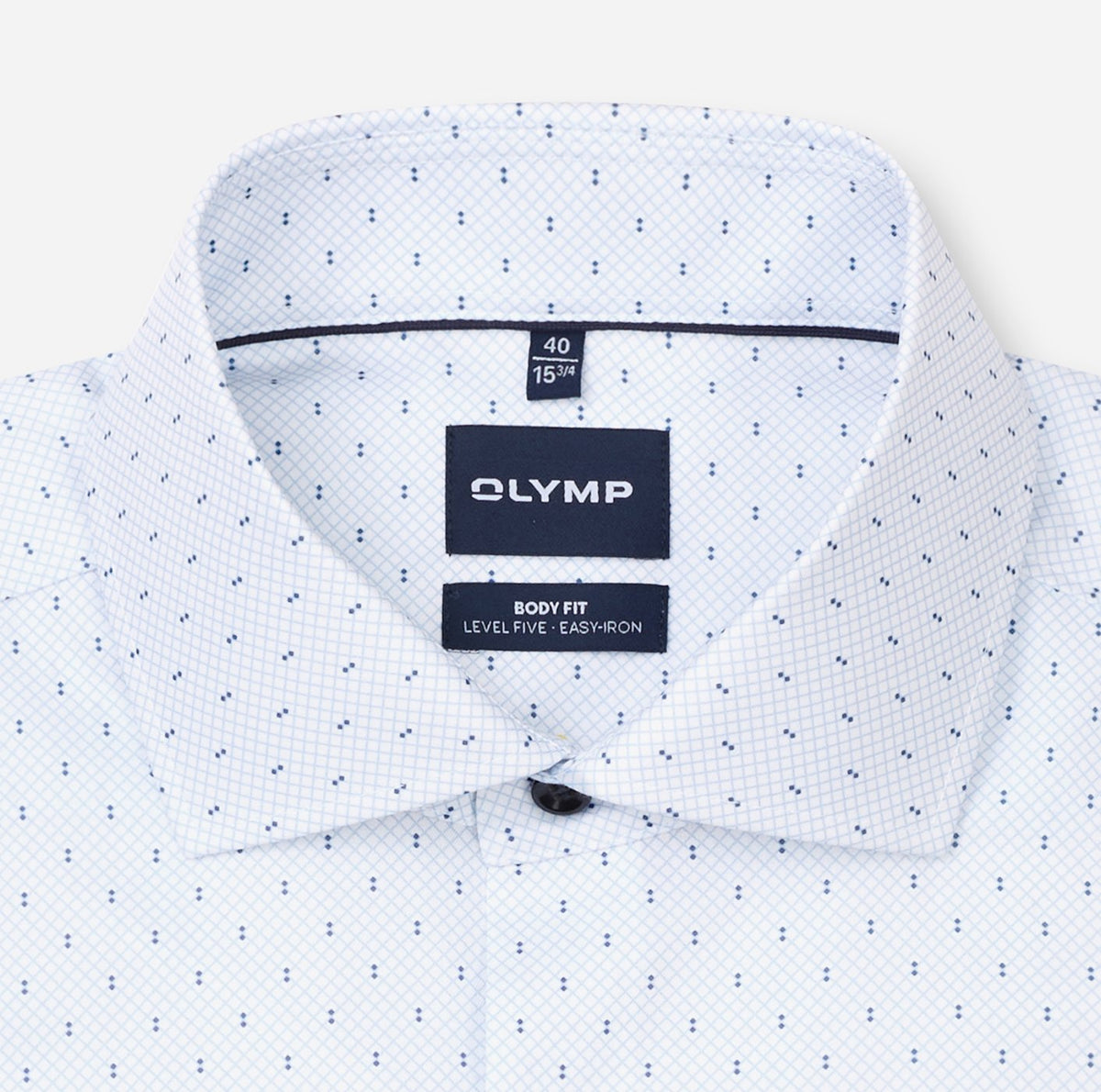 Olymp Herren Hemden lang Bleu