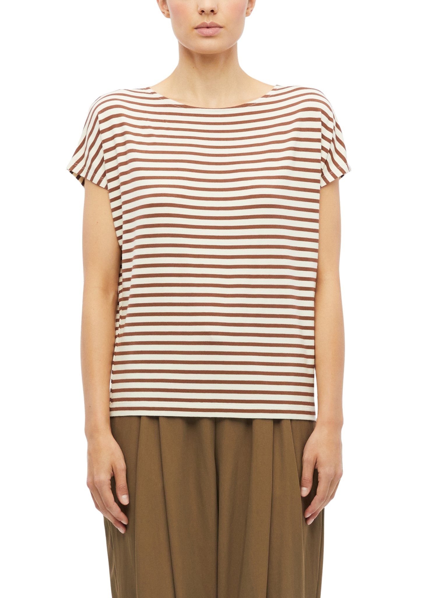 S. Oliver red Damen T-Shirts Brown
