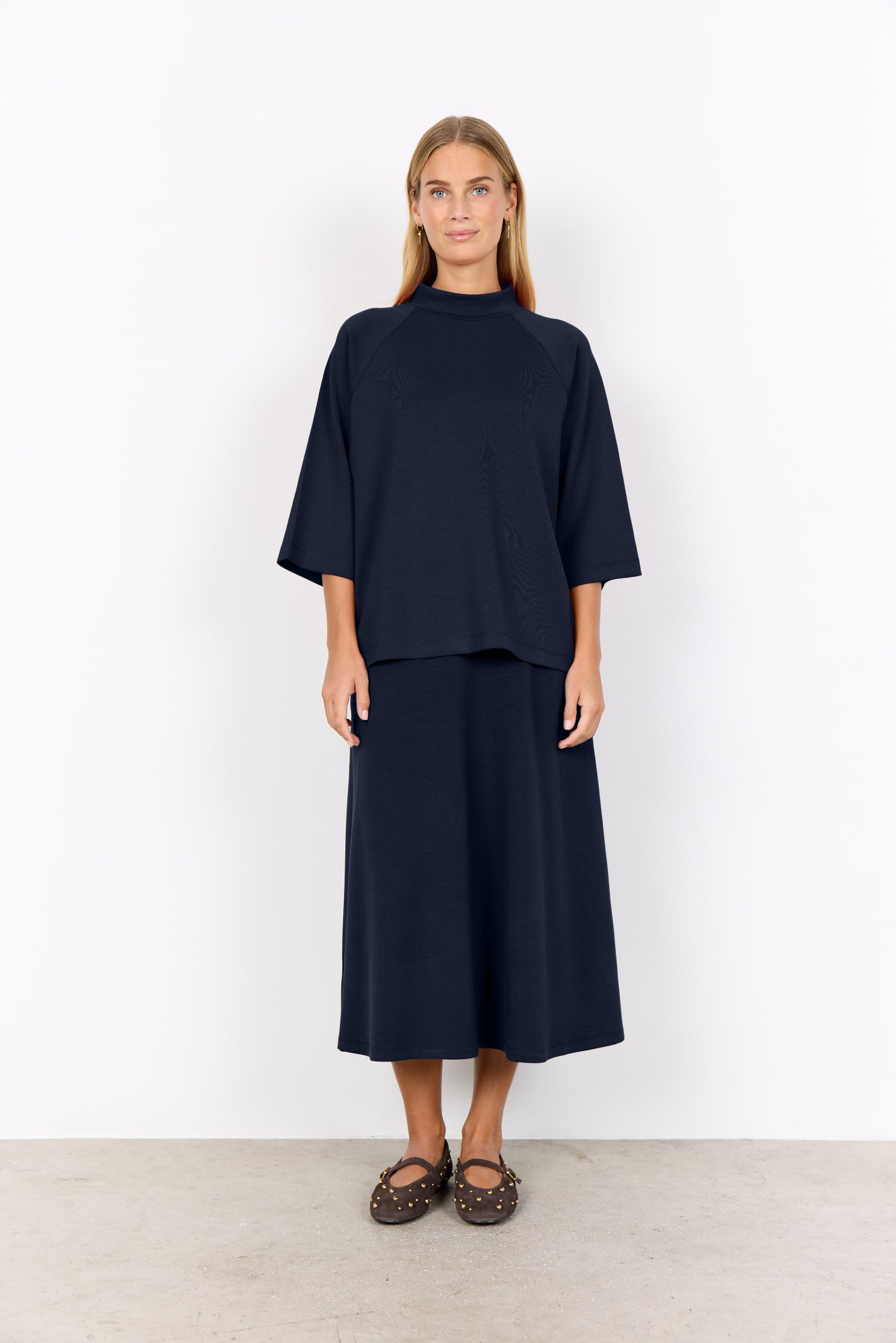 Soya Concept Damen Blusen kurz Navy
