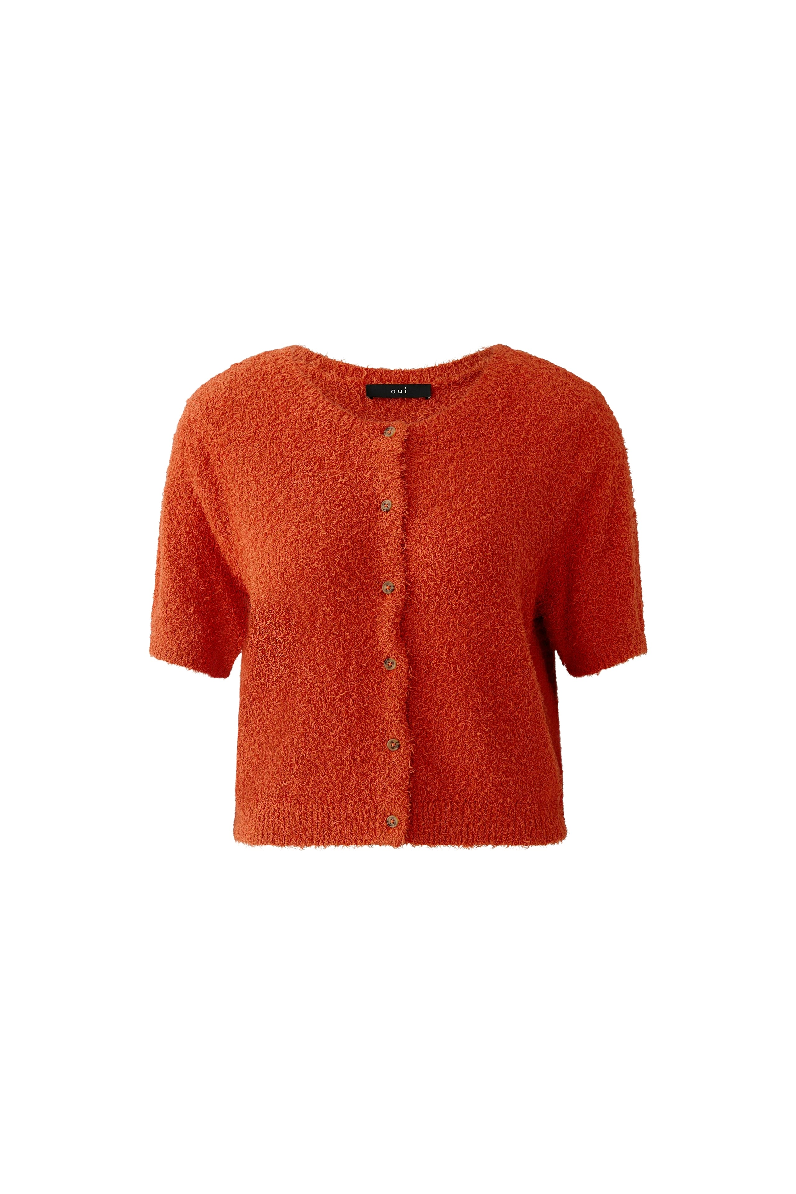 Oui Damen Strickjacken  Burnt Tang
