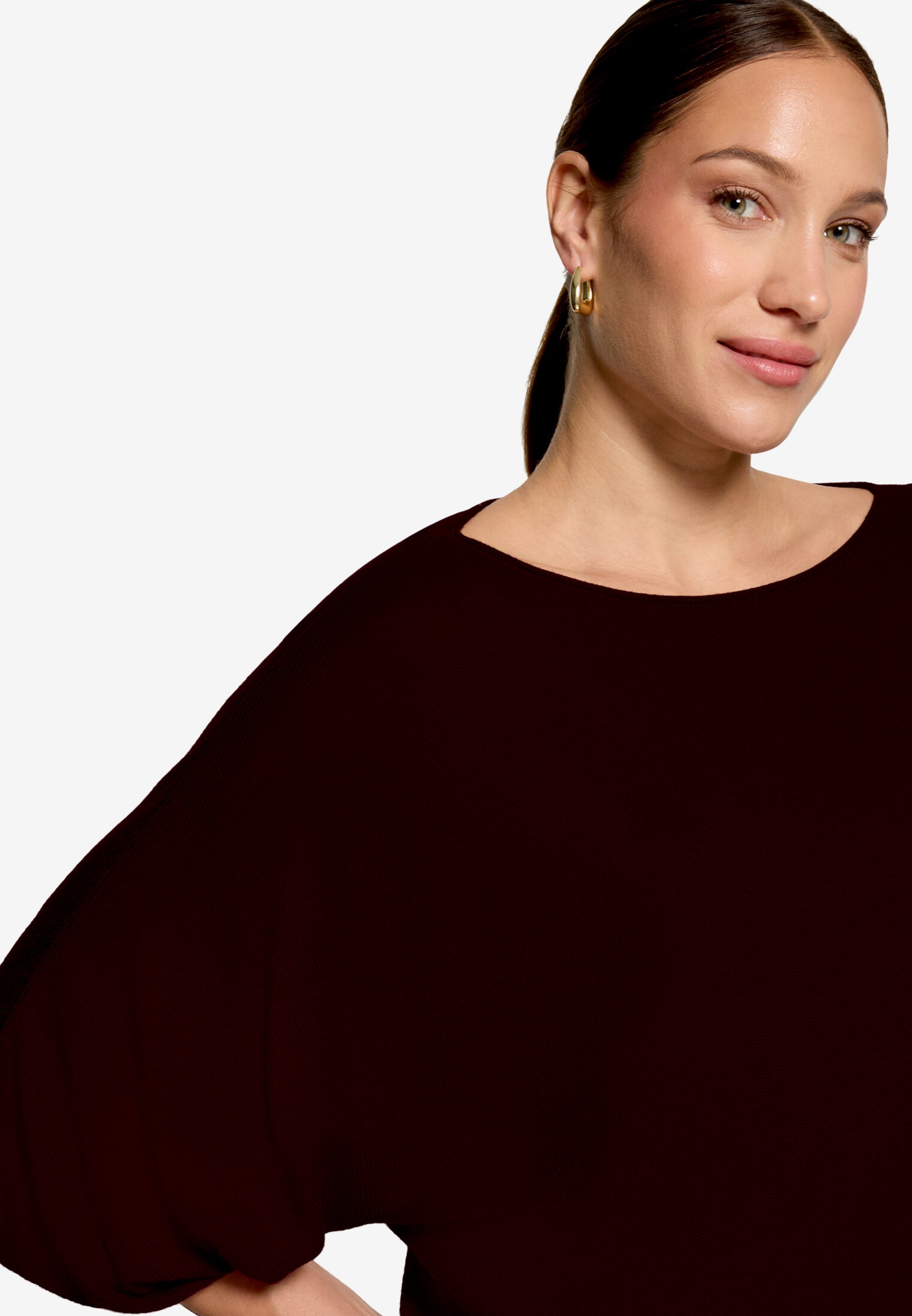 Zero Damen Pullover Dark Aubergine