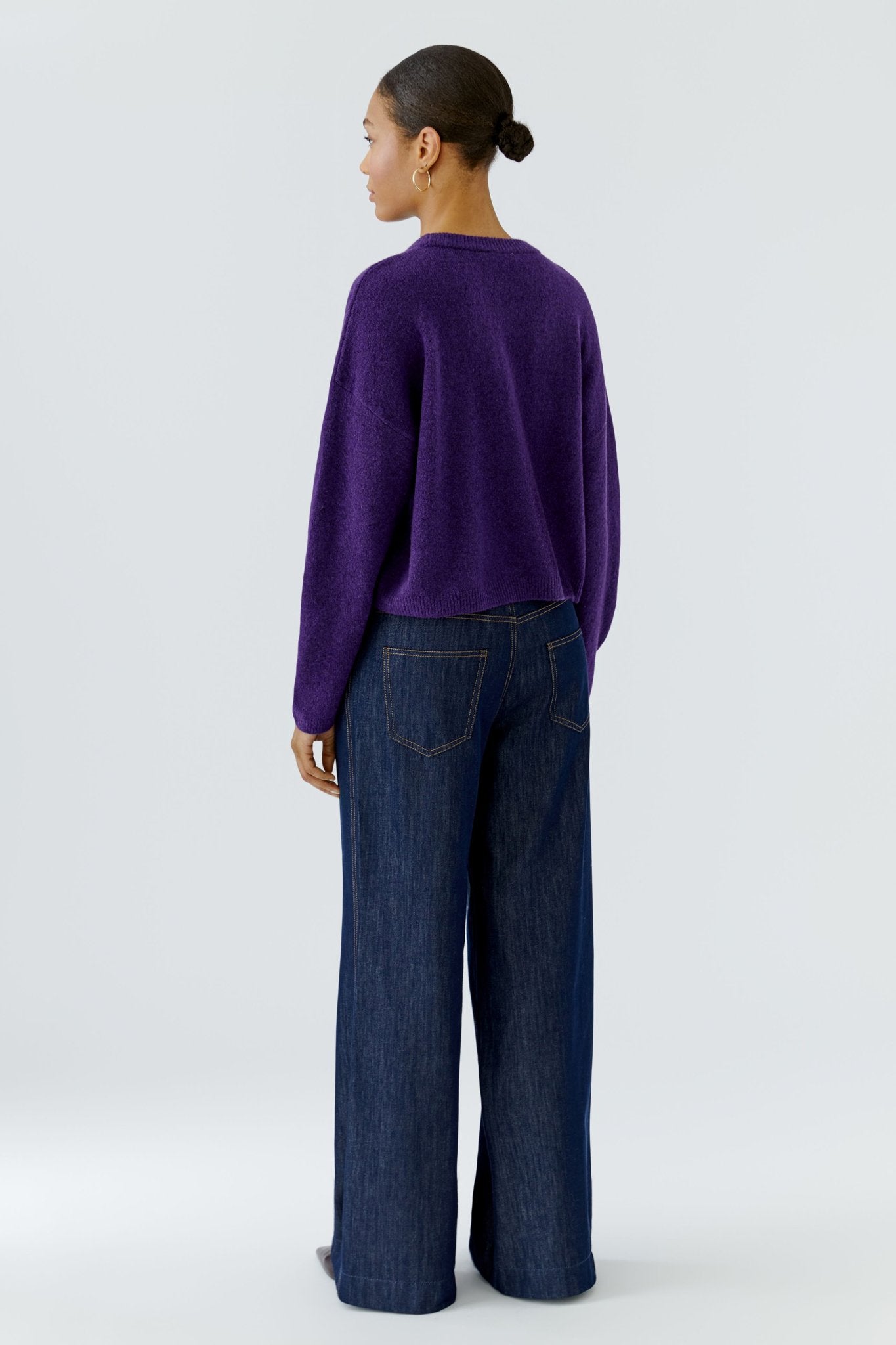 Oui Damen Pullover  Ultra Viol