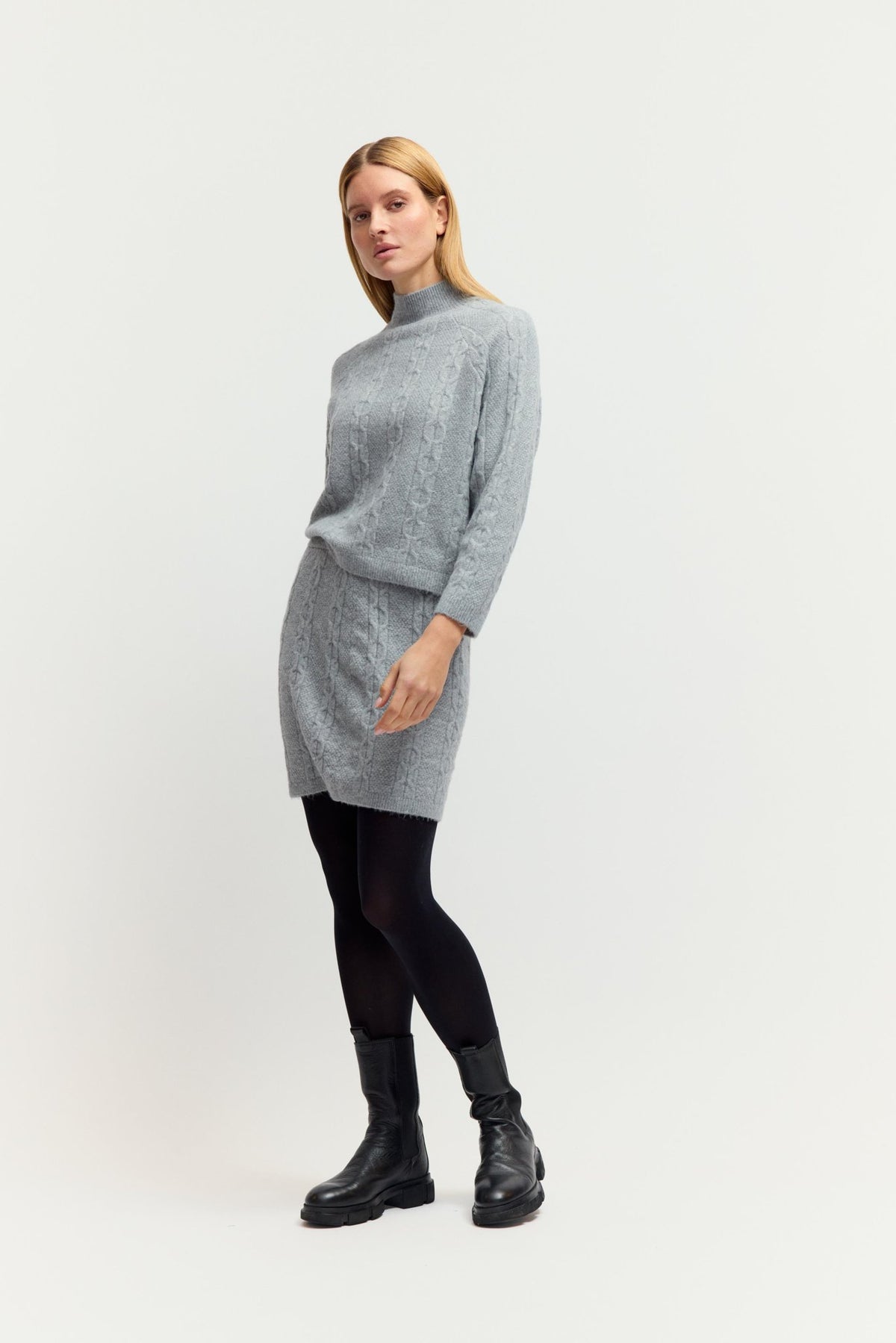 Fashion People Damen Pullover Cloud Melange