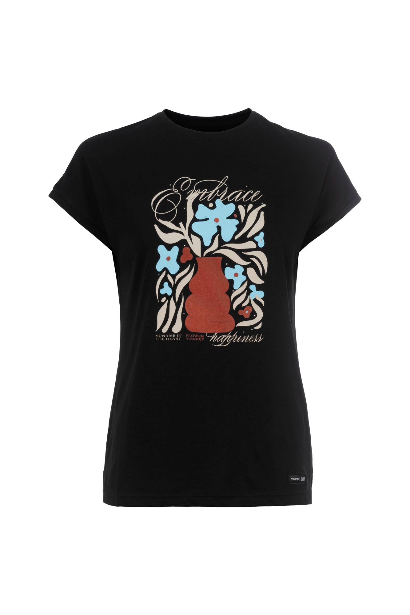 Soquesto Damen T-Shirts Schwarz