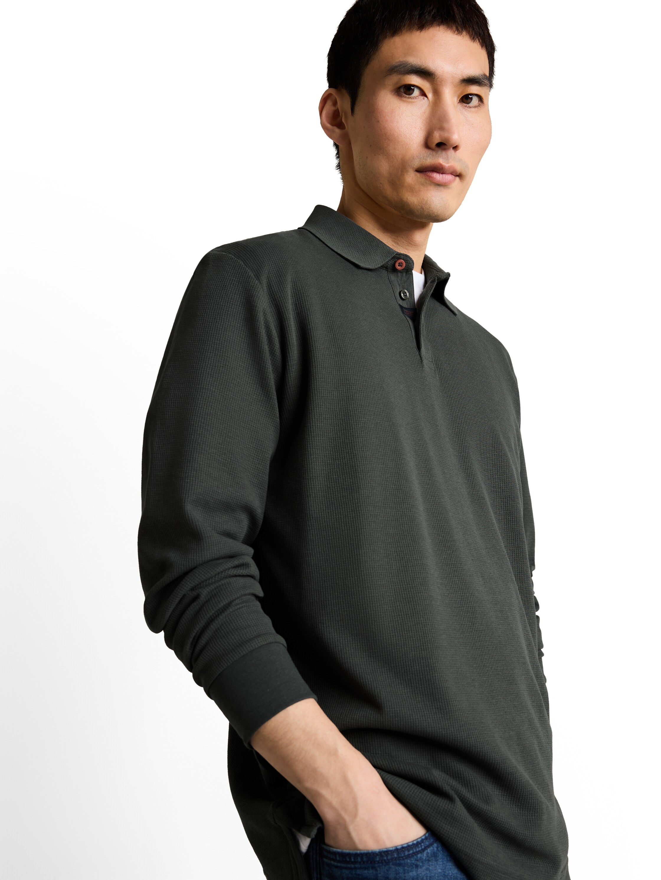 Tom Tailor Herren Polo-Shirts Darkest Olive
