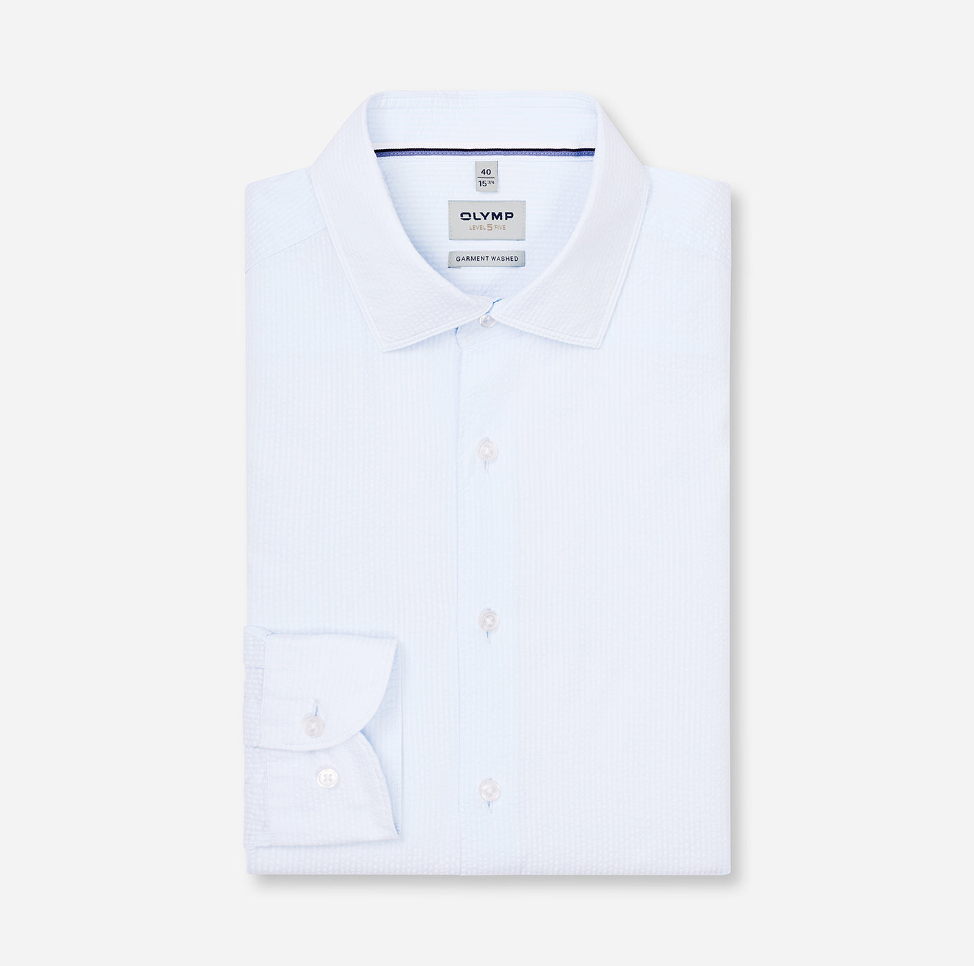 Olymp Herren Hemden lang  Hellblau