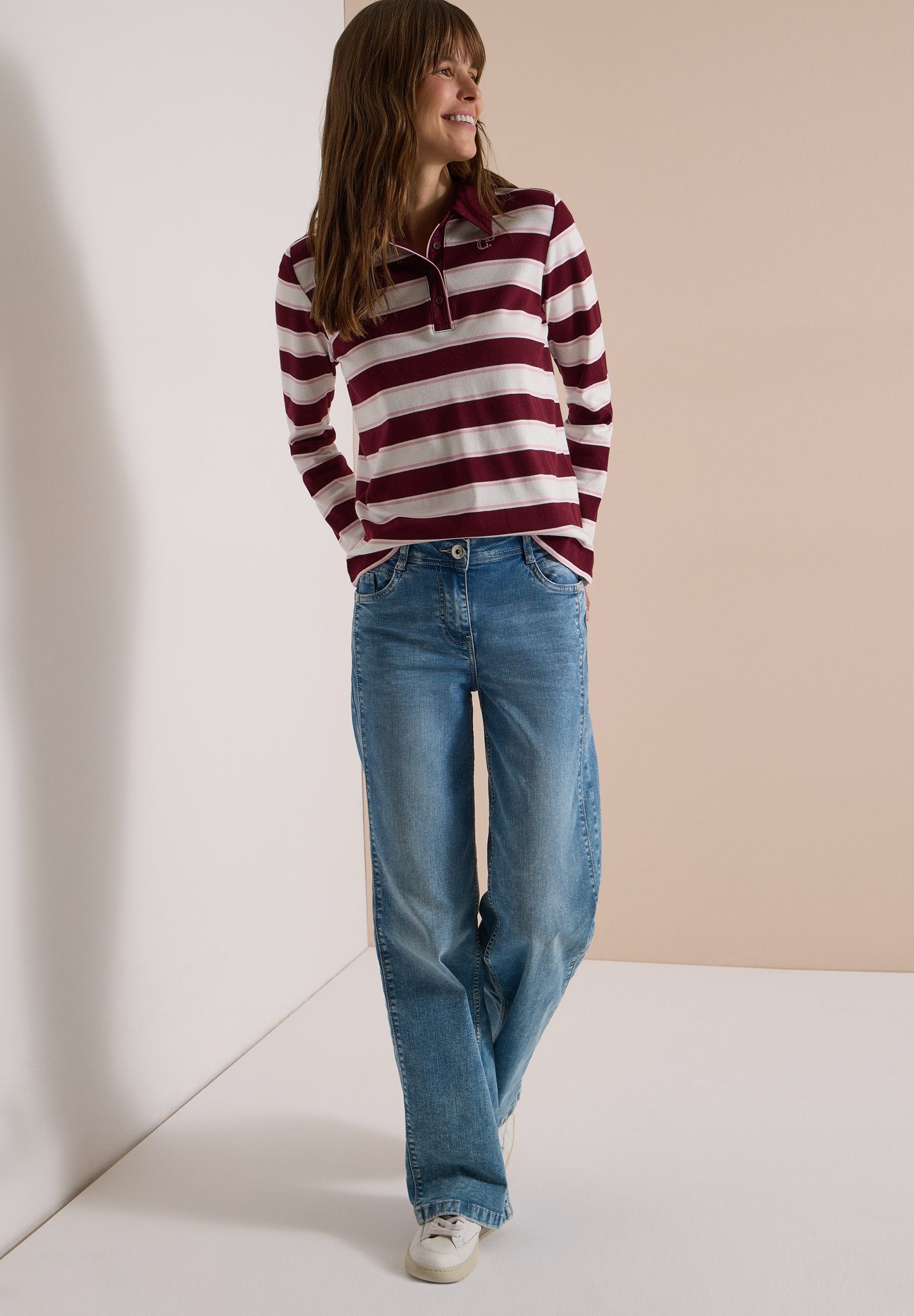 Cecil Damen T-Shirts Red Wine