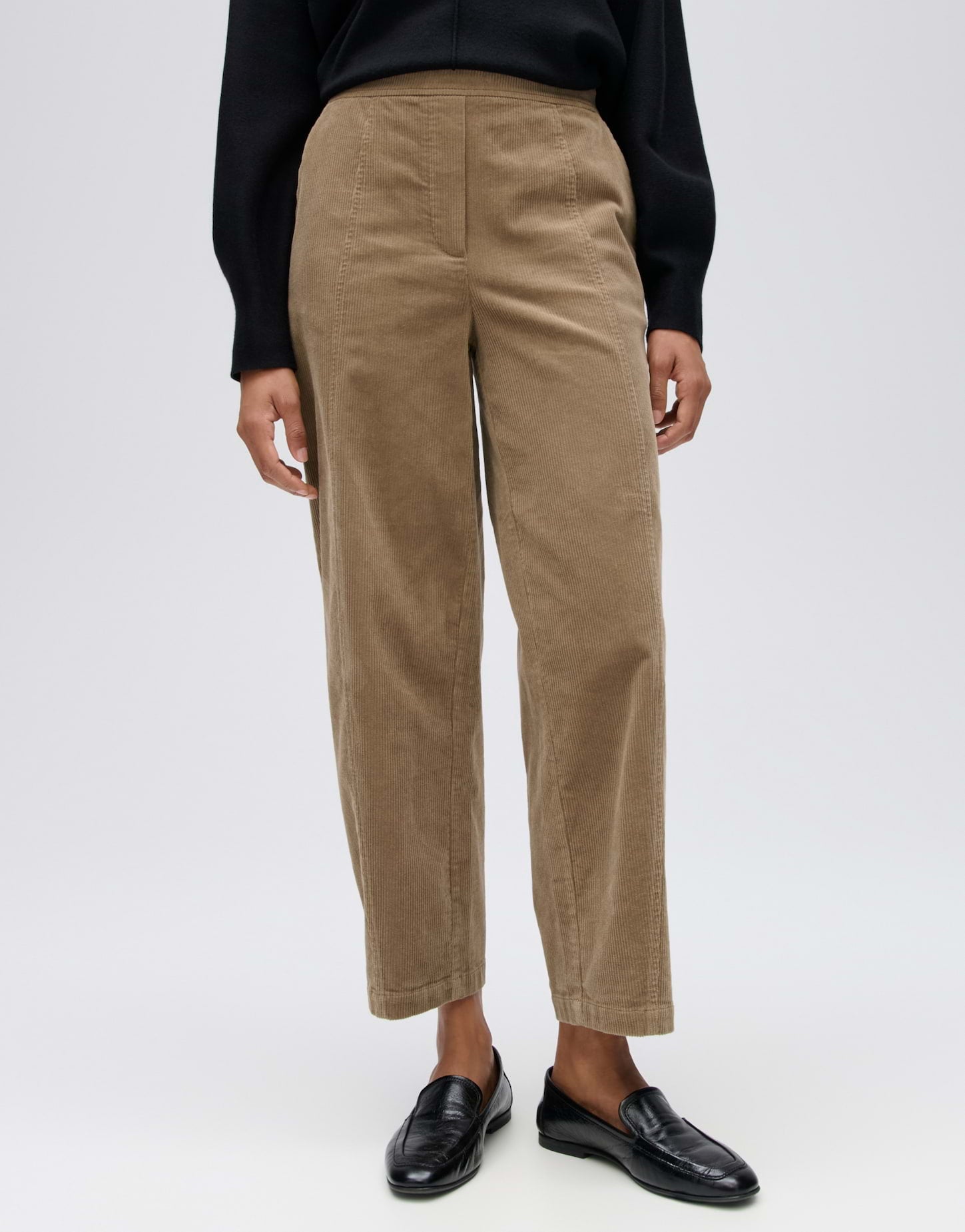 Opus Damen Hosen Light Mocca
