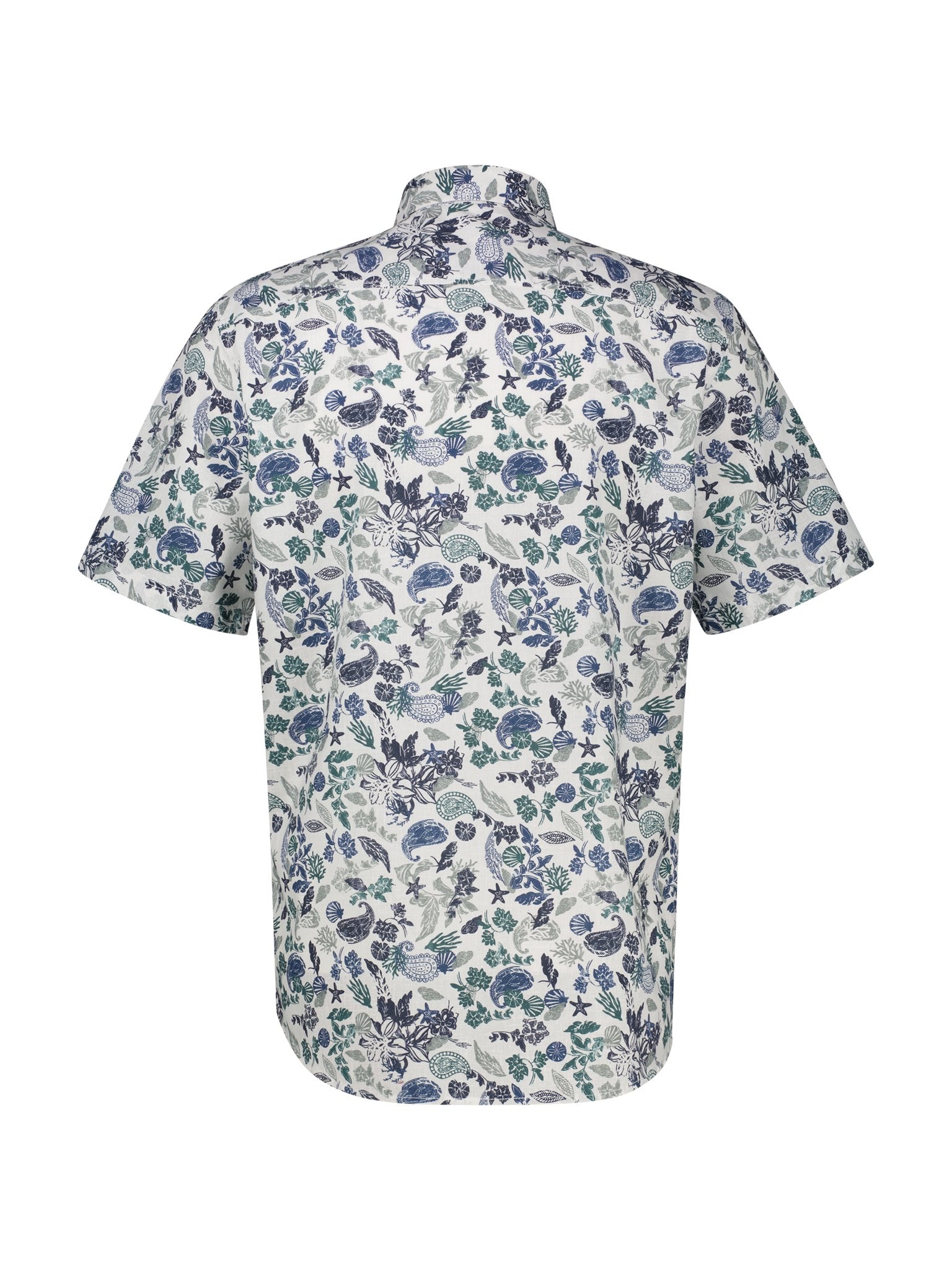 Lerros Herren Hemden kurz Broken White