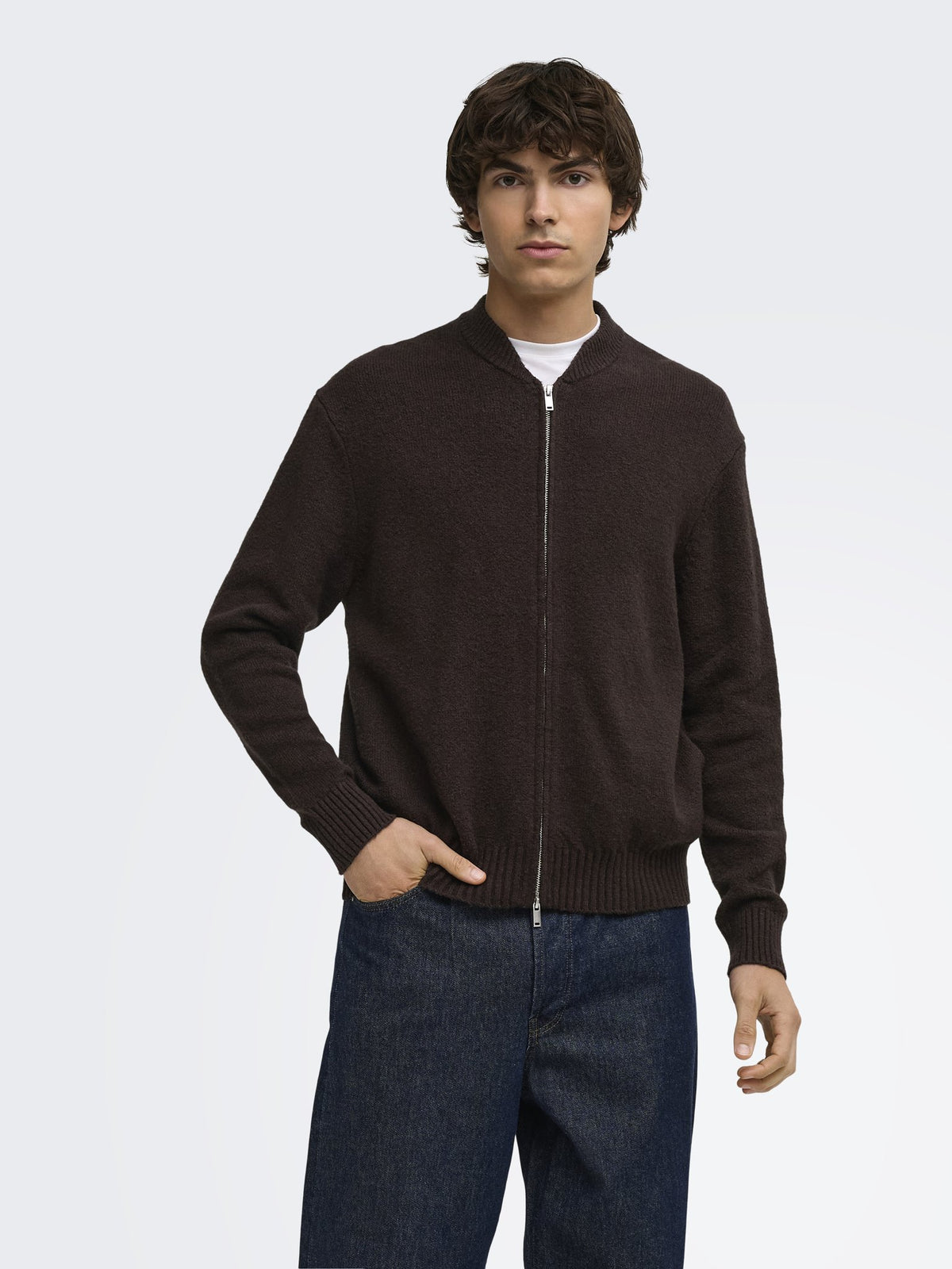 Only & Sons Herren Strickjacken Demitasse