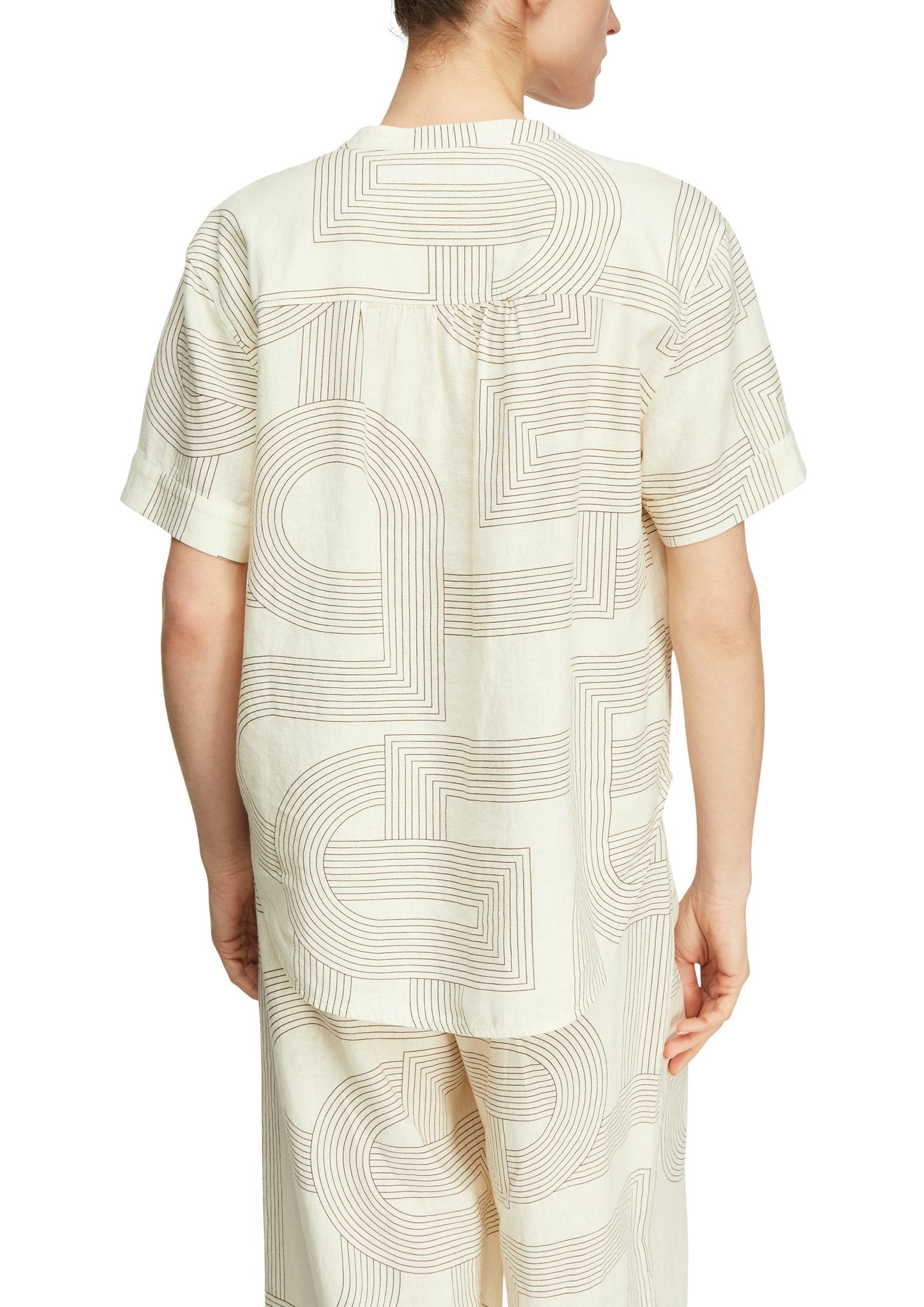 Comma Damen Blusen kurz White