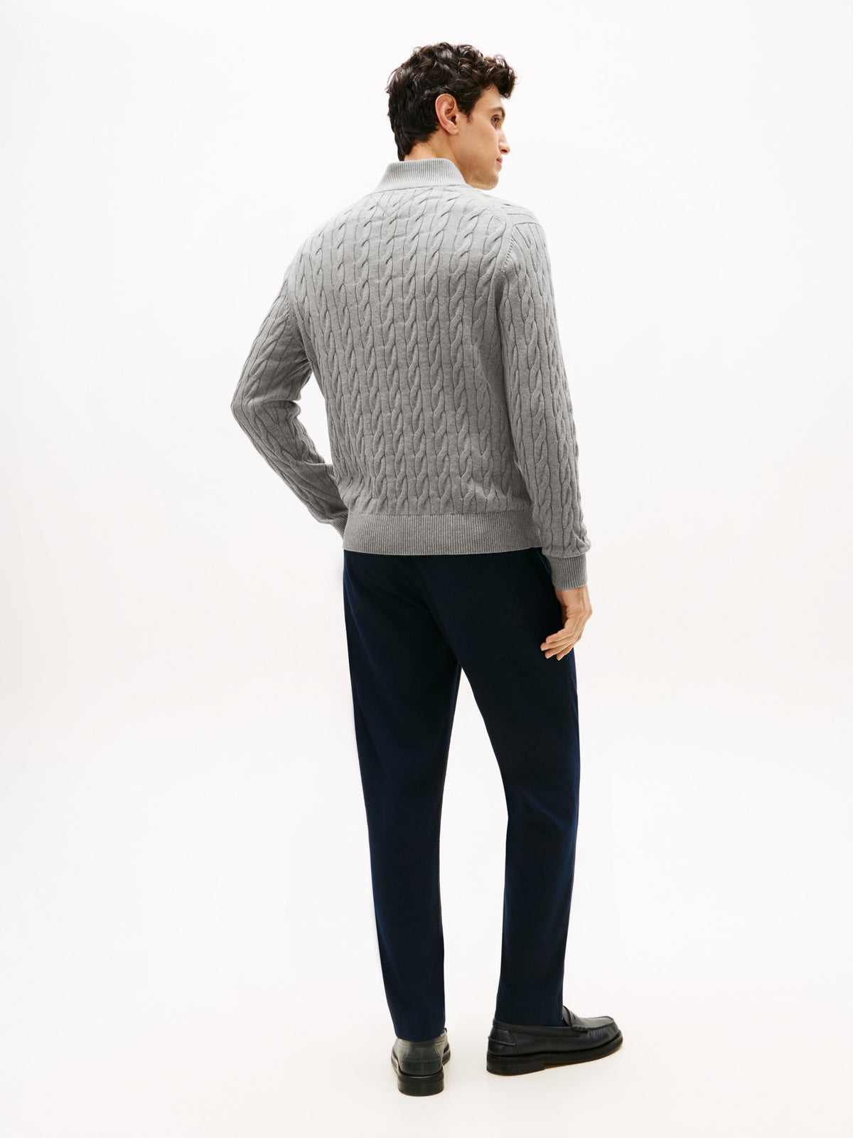 Tommy Hilfiger Herren Pullover P Grey