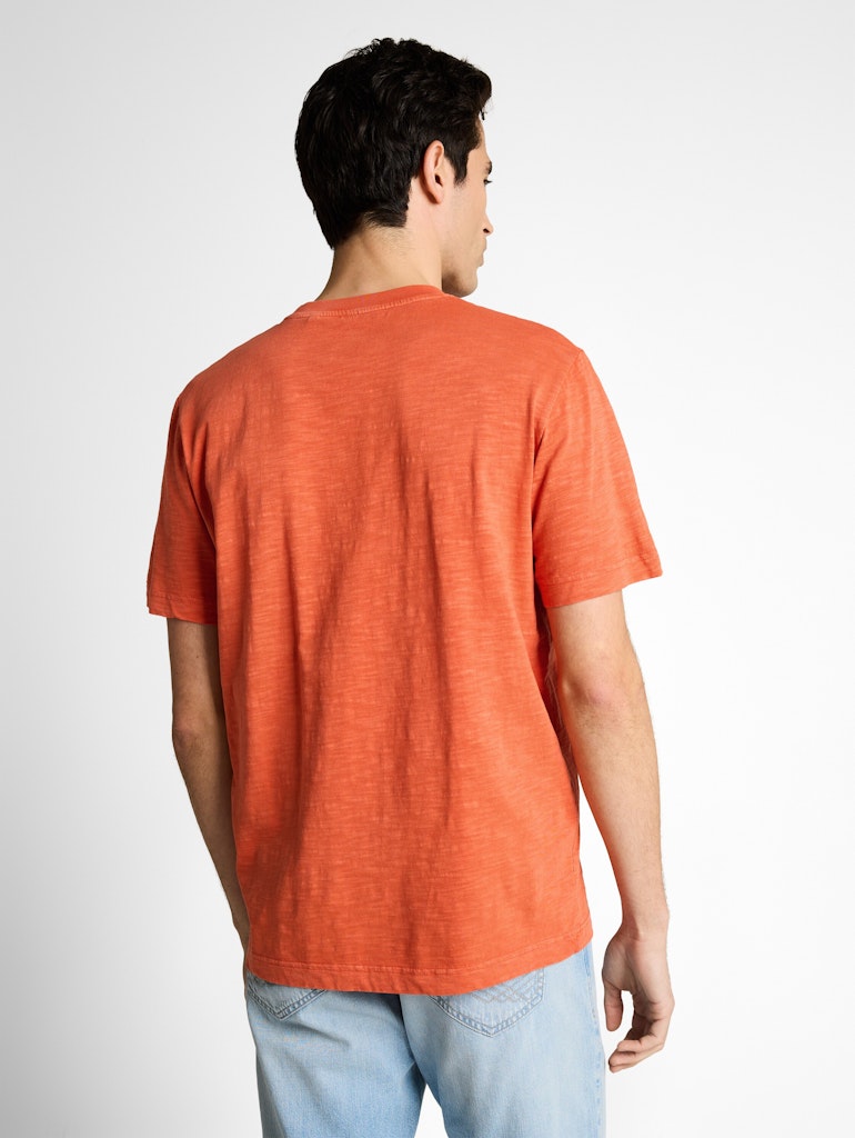 Tom Tailor Herren T-Shirts kurz Chili Orange