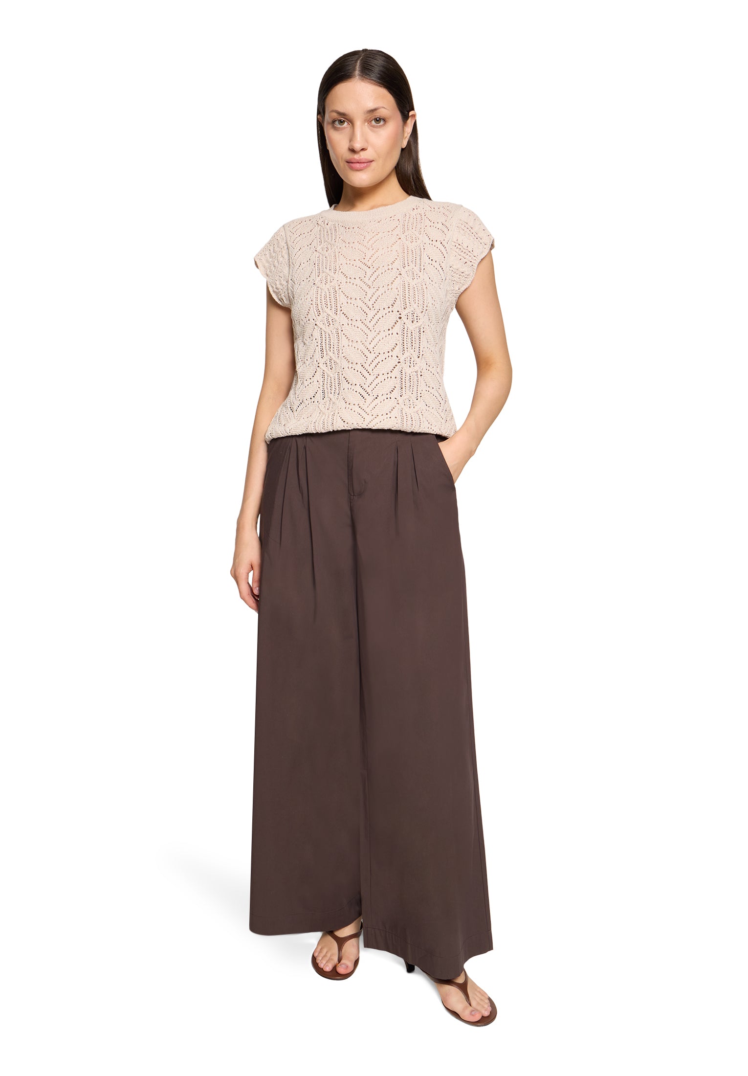 Cartoon Damen Pullover Silky Beige