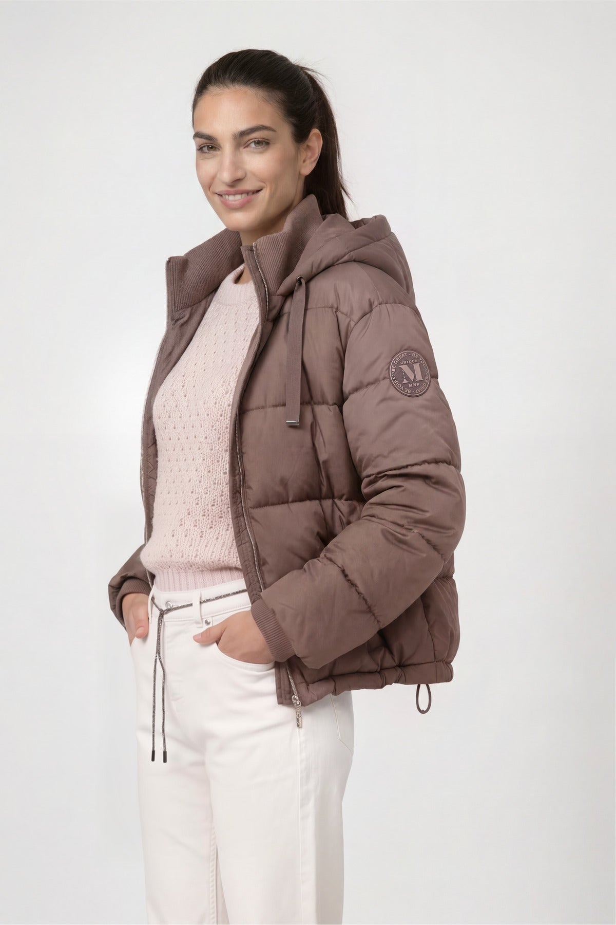 Monari Damen Jacken Taupe