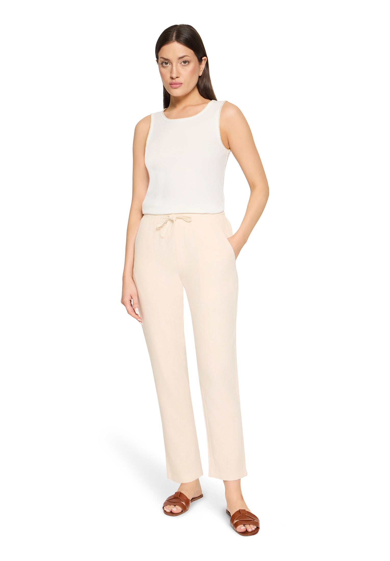 Cartoon Damen Hosen Oat Milk