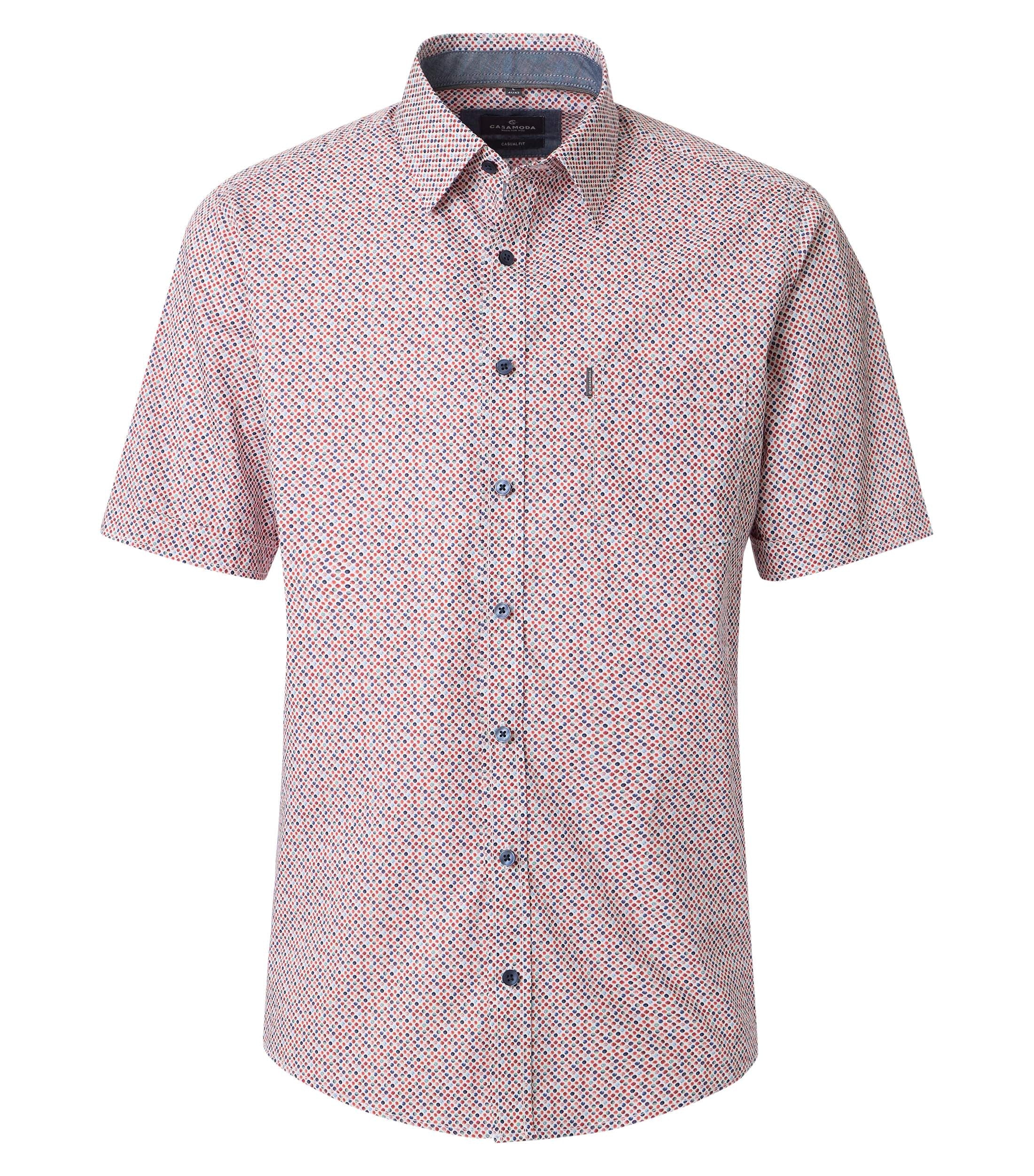 Casa Moda Herren Hemden kurz  Rot