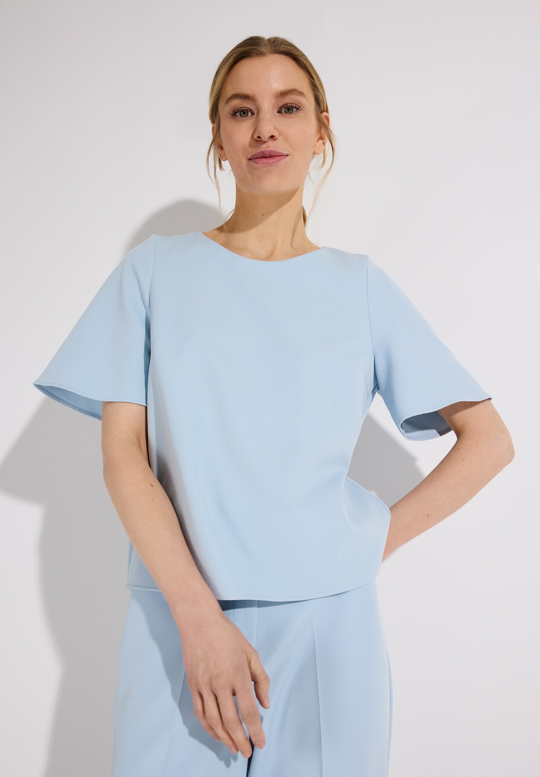 More & More Damen Blusen kurz  Soft Cloud