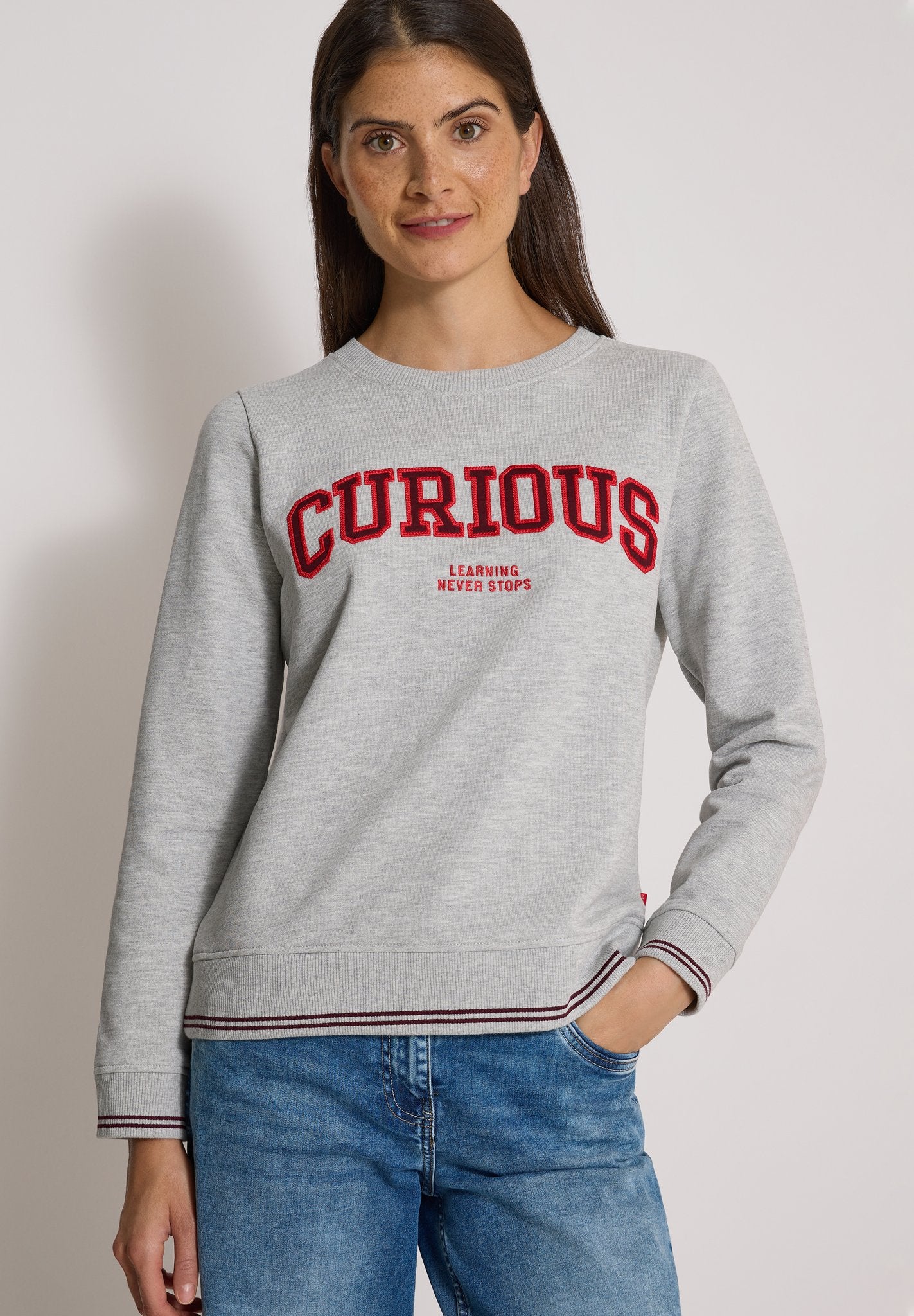 Cecil Damen Pullover Light Gre