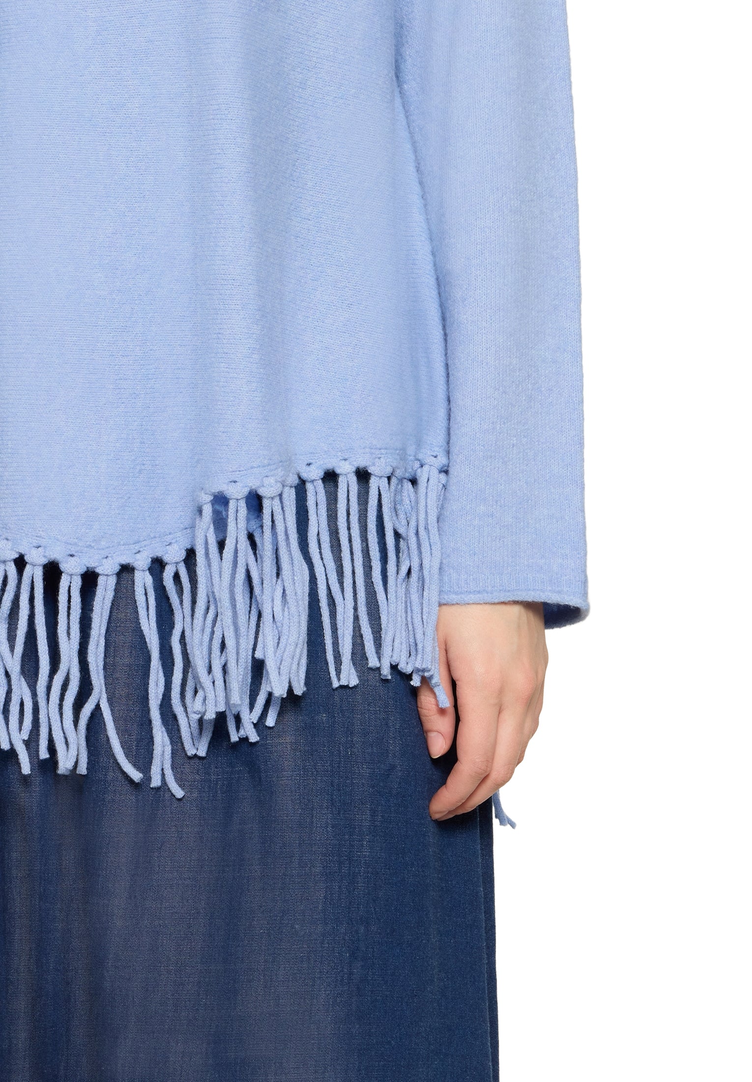 Cartoon Damen Pullover Light Blue Mela