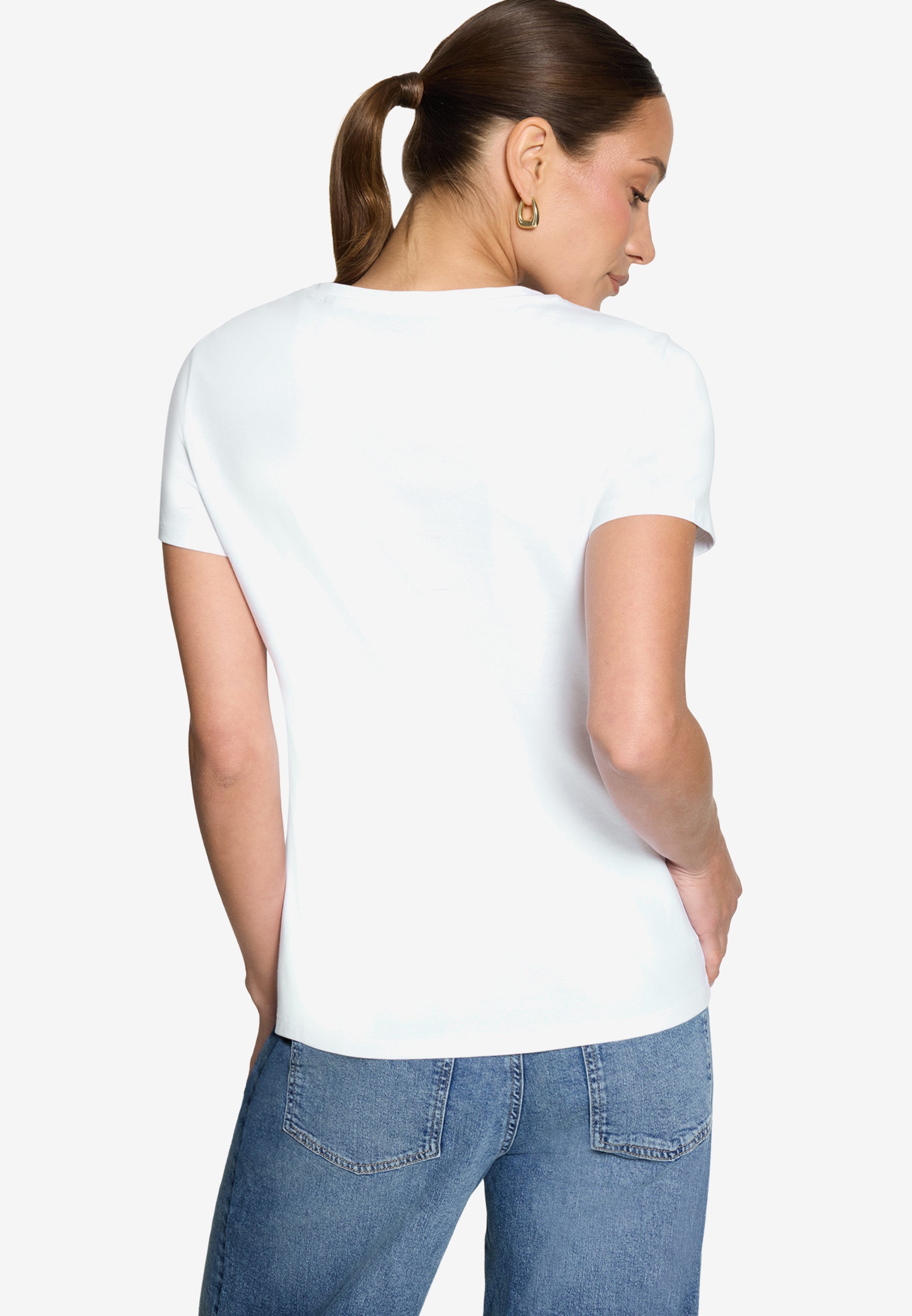 Zero Damen T-Shirts Patch White/Ros