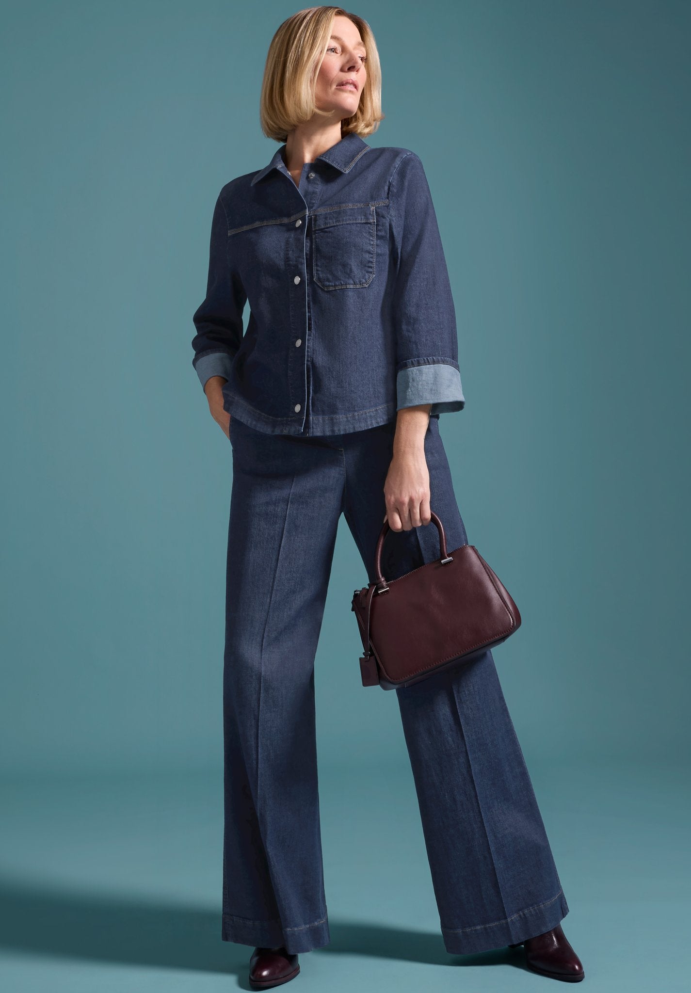 Bianca Damen Hosen Dark Denim