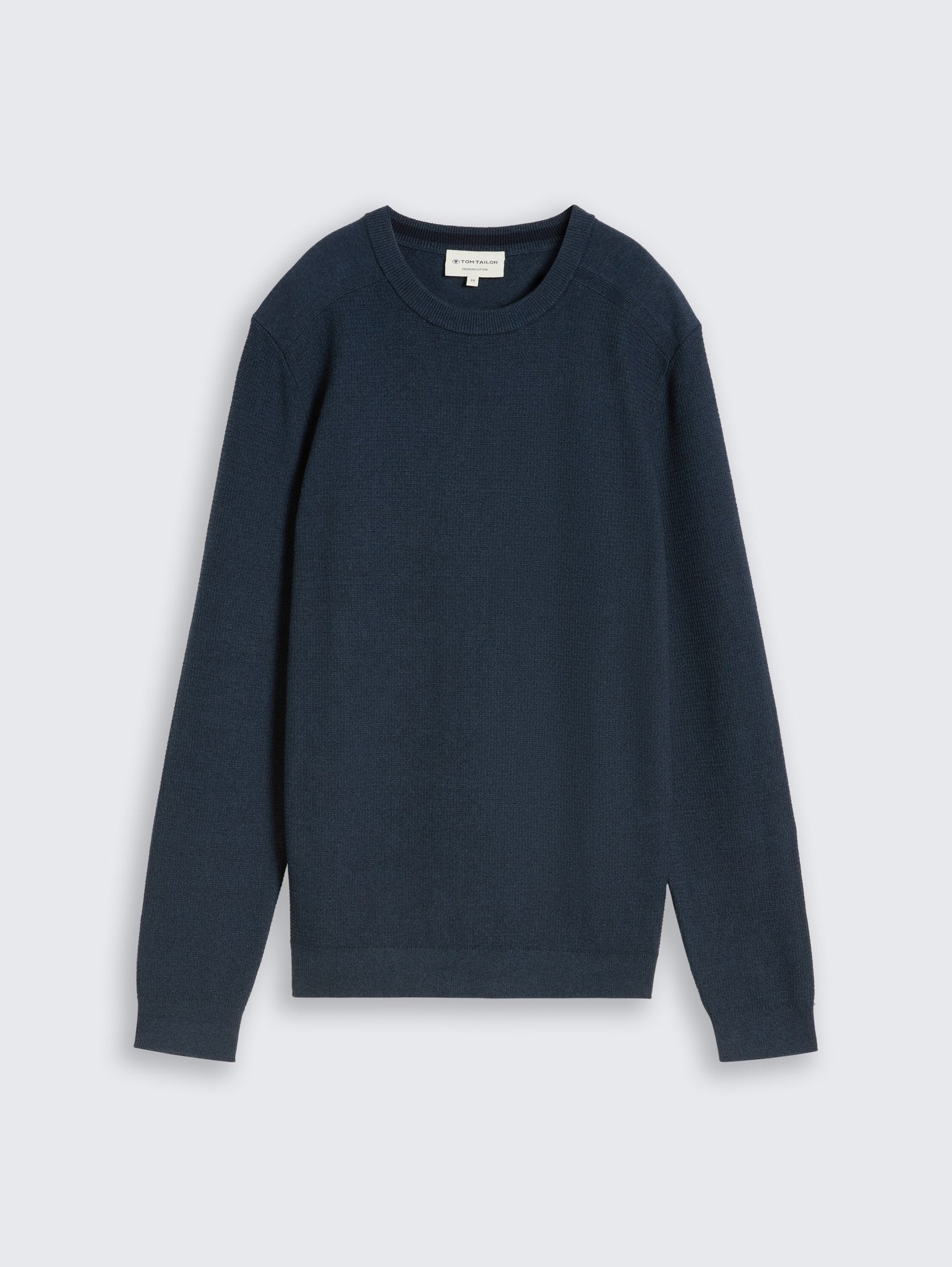 Tom Tailor Herren Pullover Mouline Blue Na