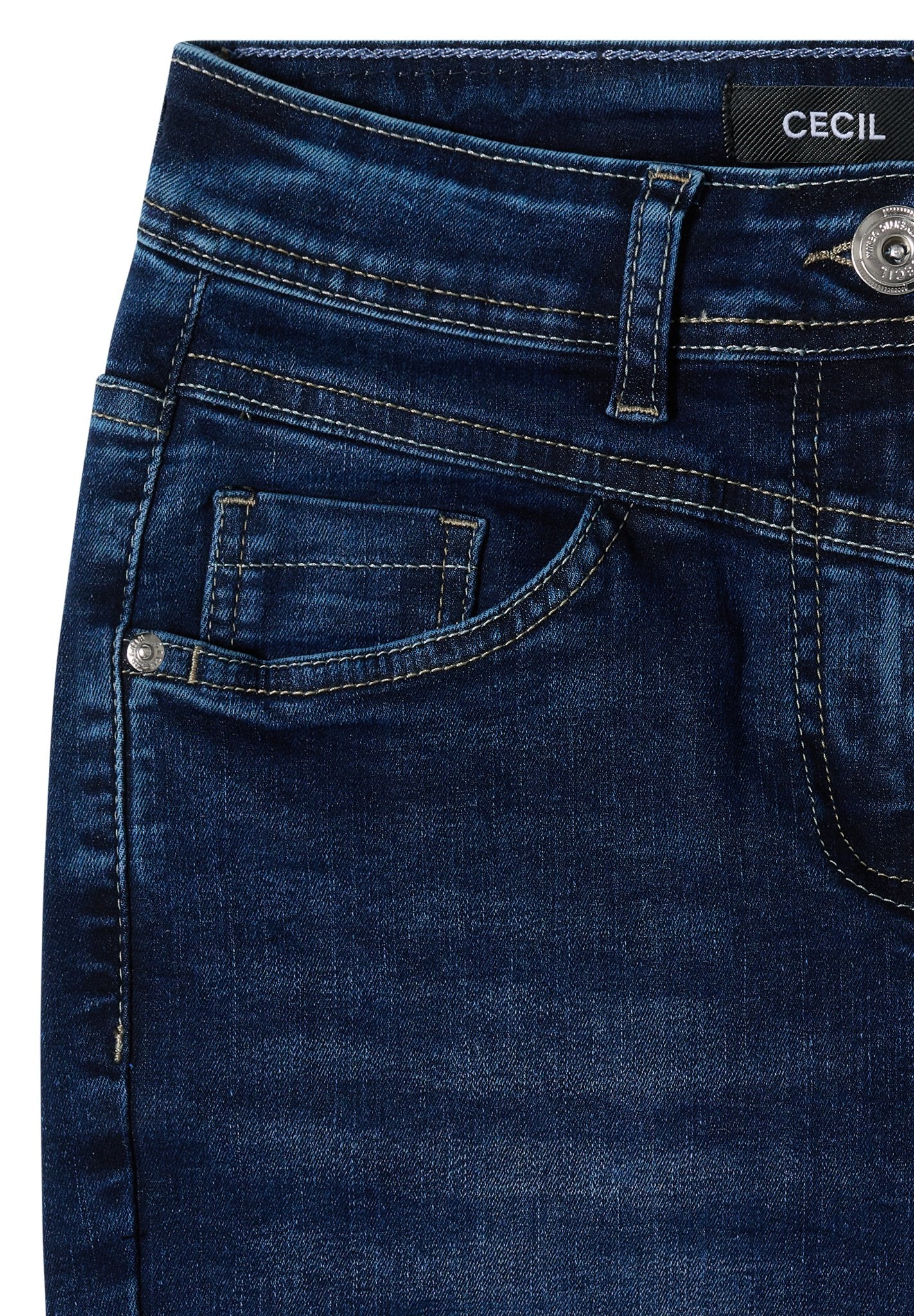 Cecil Damen Hosen  Mid Blue
