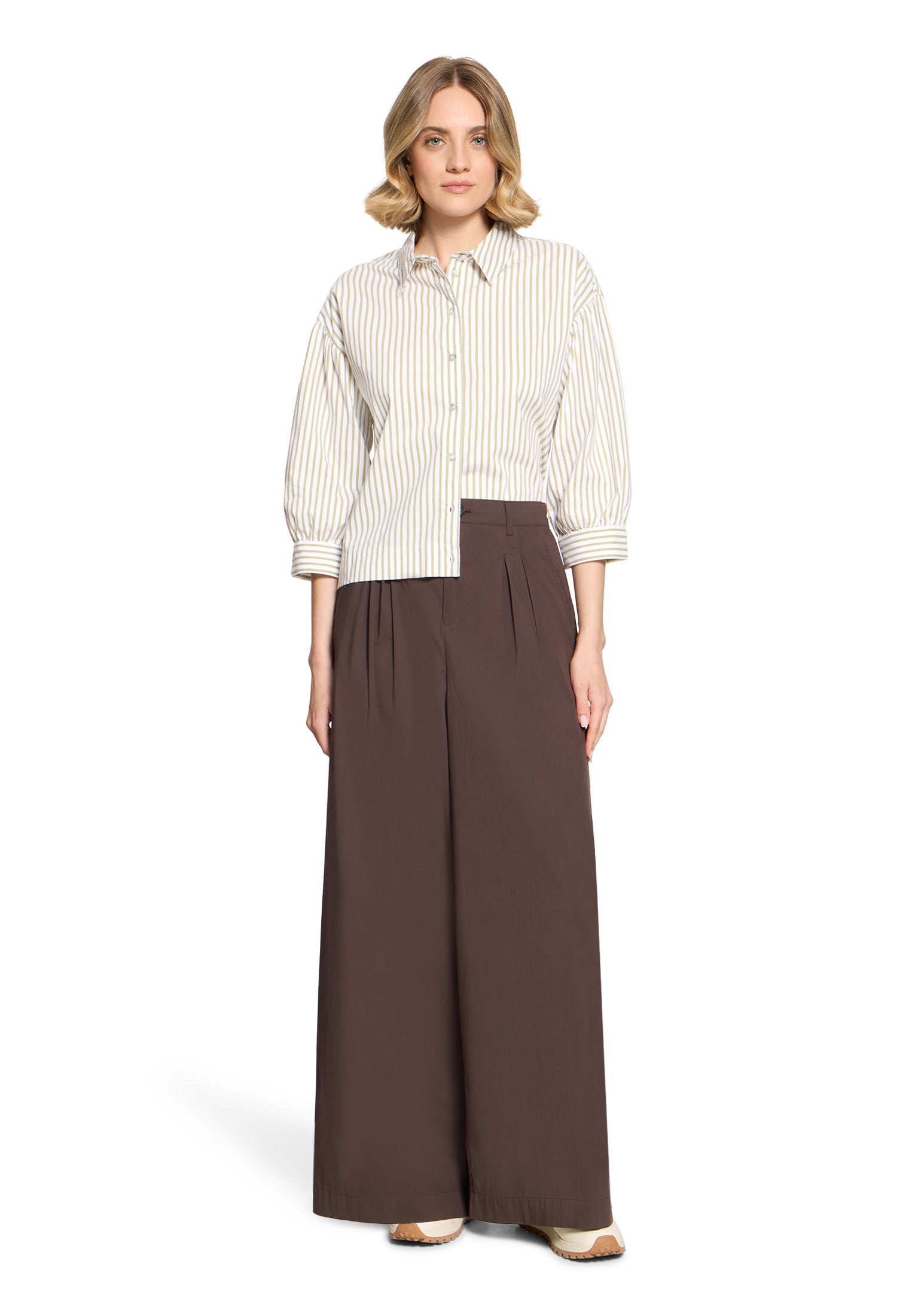 Cartoon Damen Blusen Cream/Khaki
