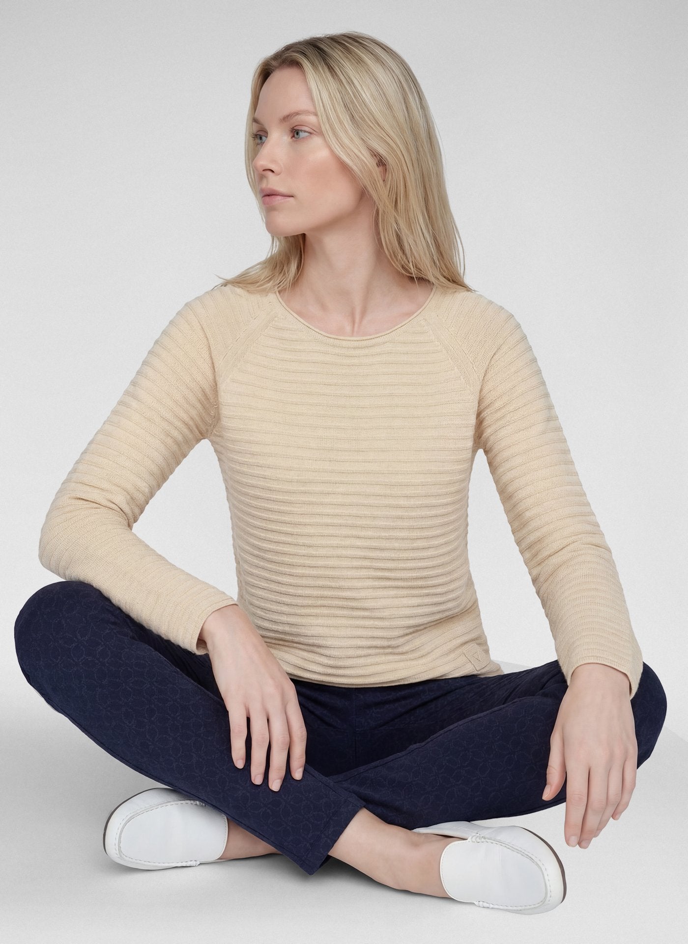 Rabe Damen Pullover Biskuit