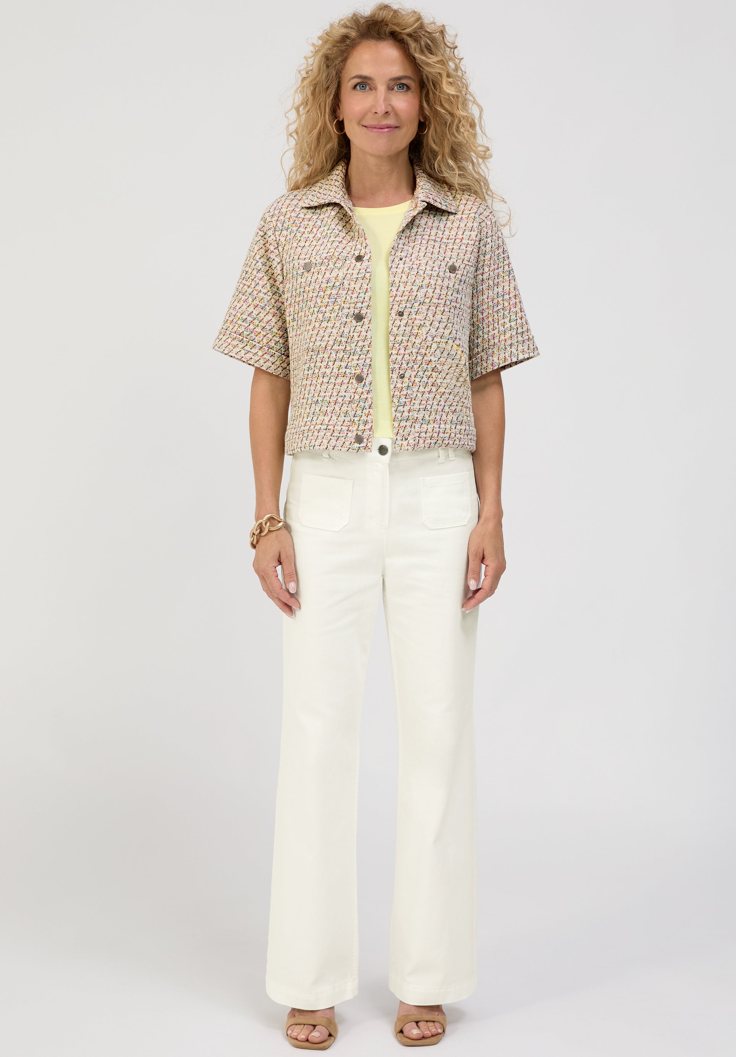 Bianca Damen Hosen Cream