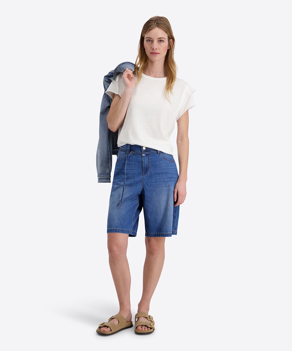 Timezone Damen Shorts  Mid Blue