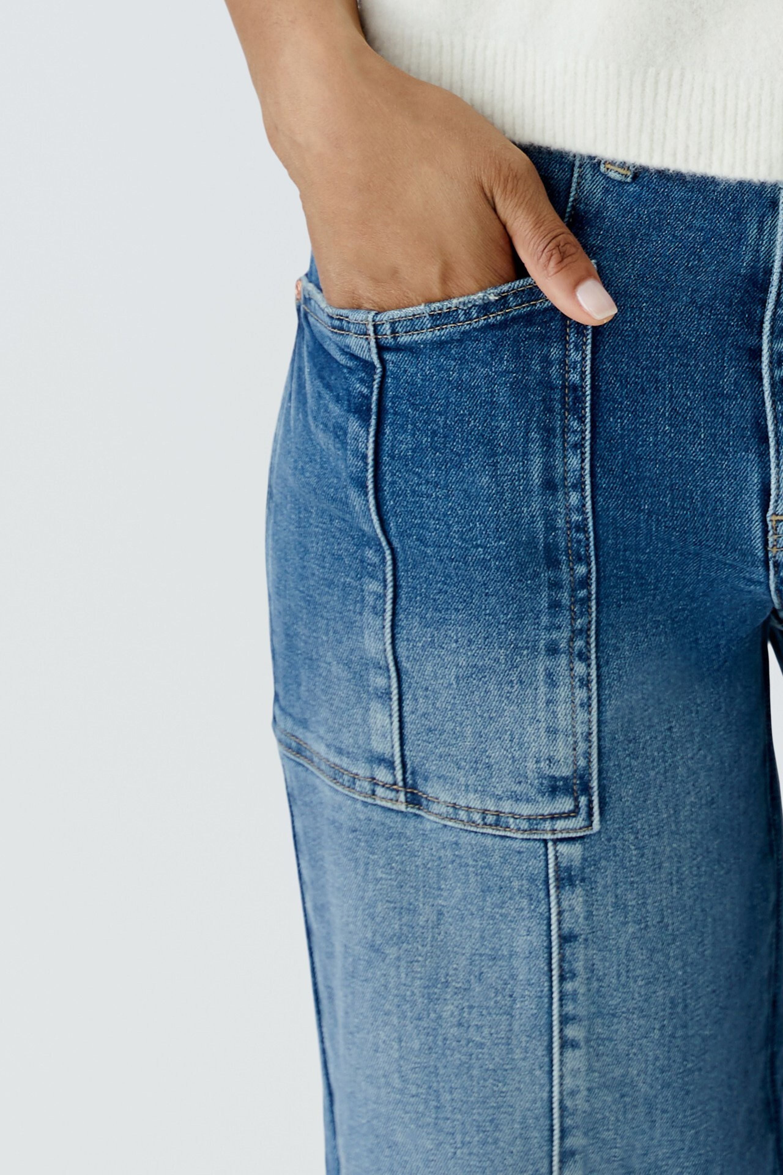 Oui Damen Jeans Blue