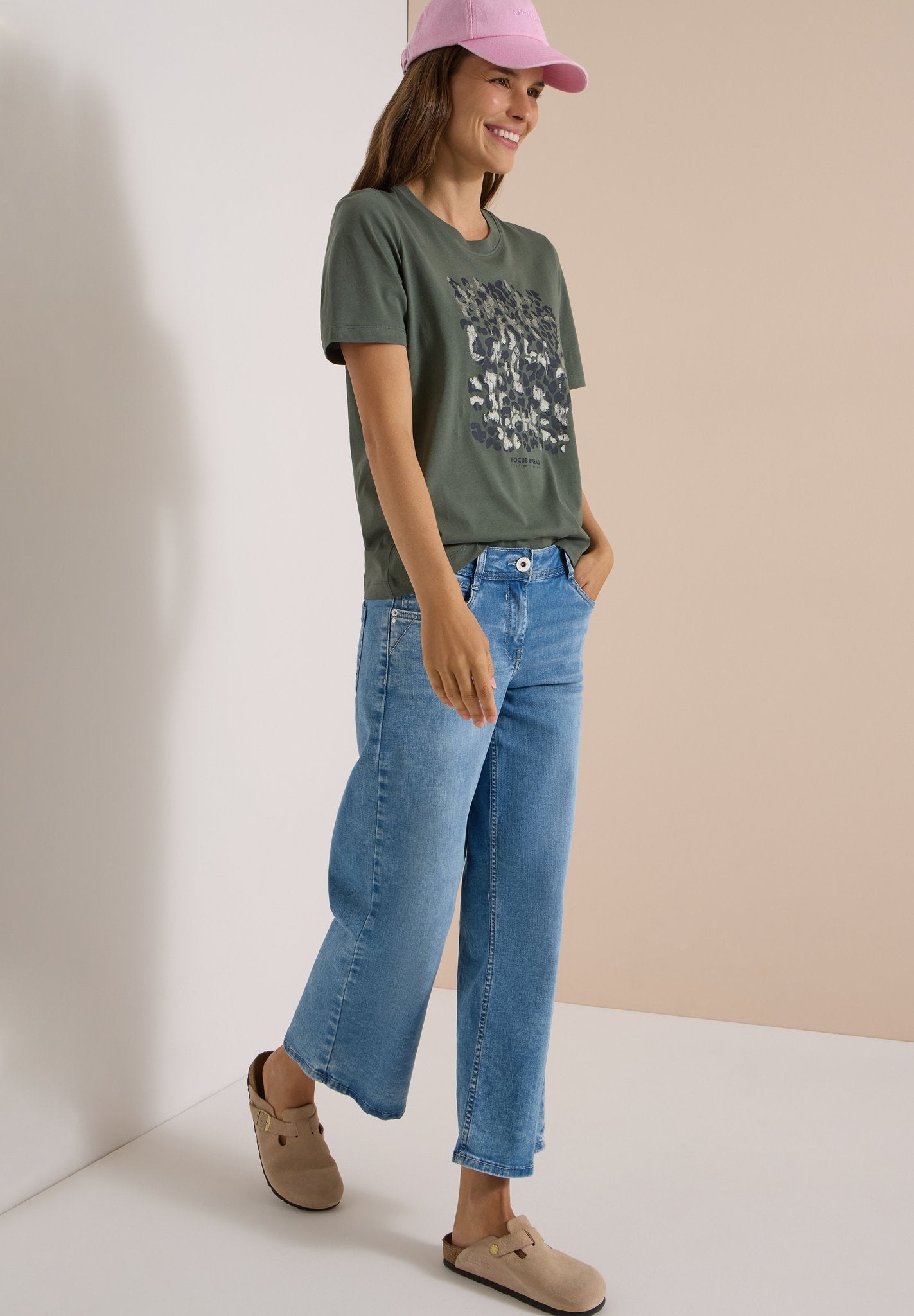 Cecil Damen T-Shirts Dried Oli