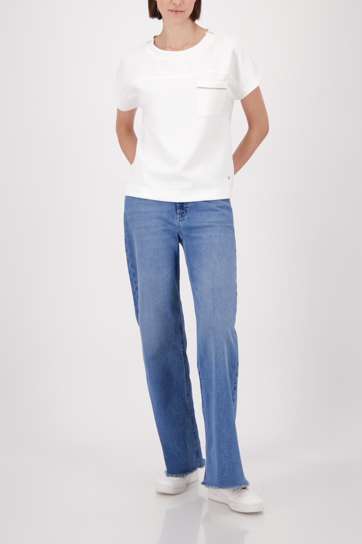 Monari Damen T-Shirts  Off-White
