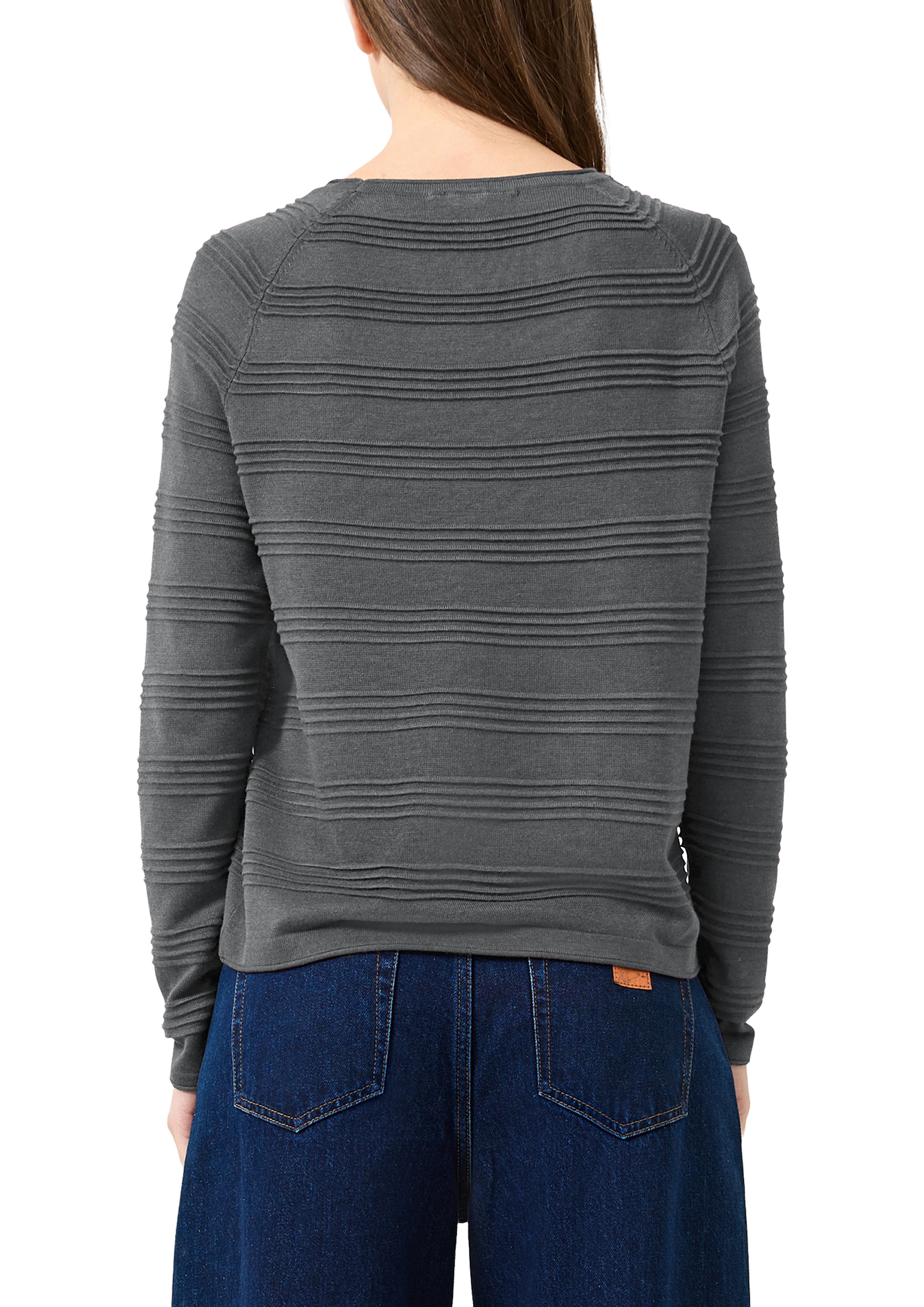 QS by S.Oliver Damen Pullover W Grey/Black