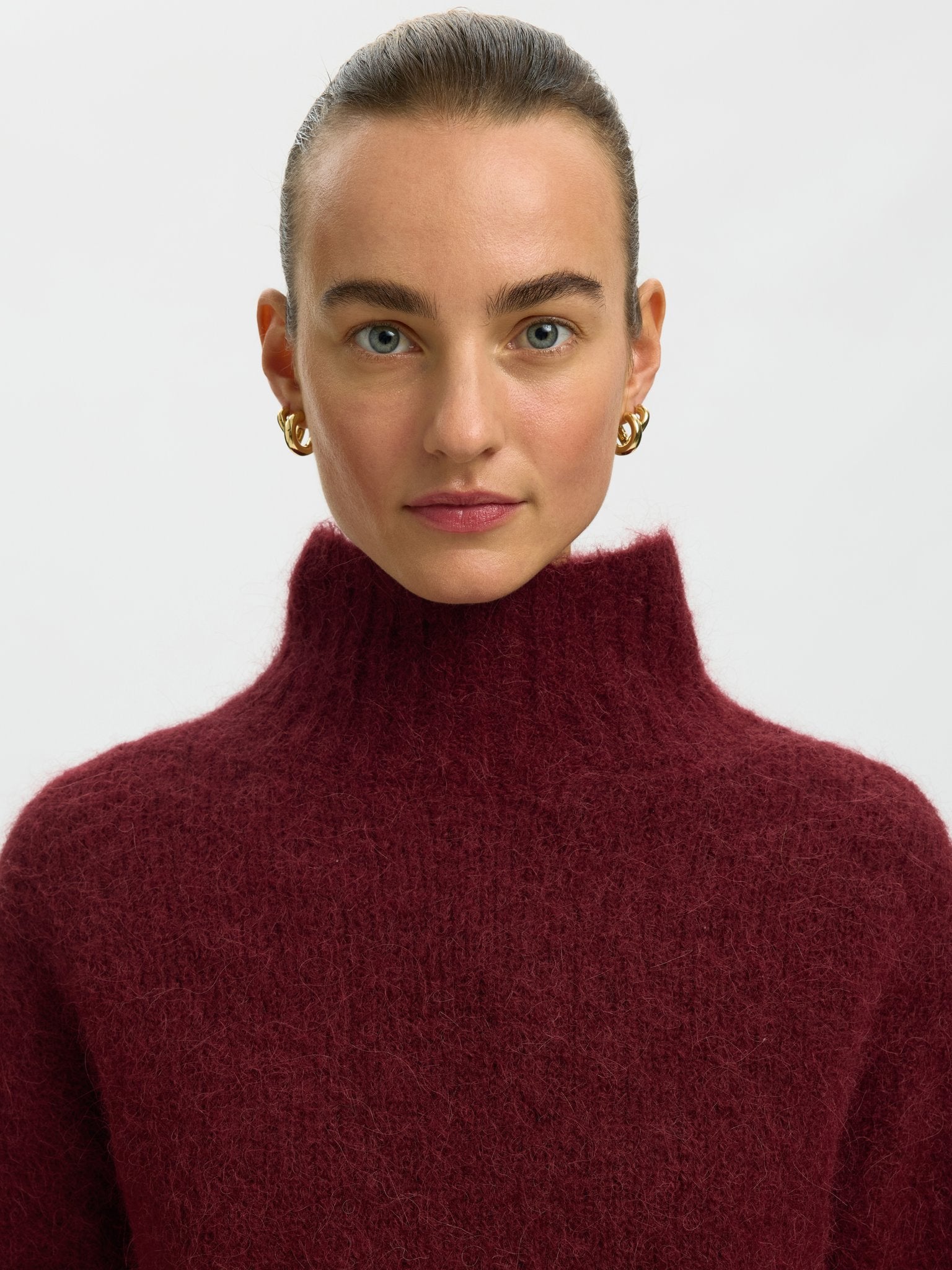 Selected Femme Damen Pullover Tawny Port