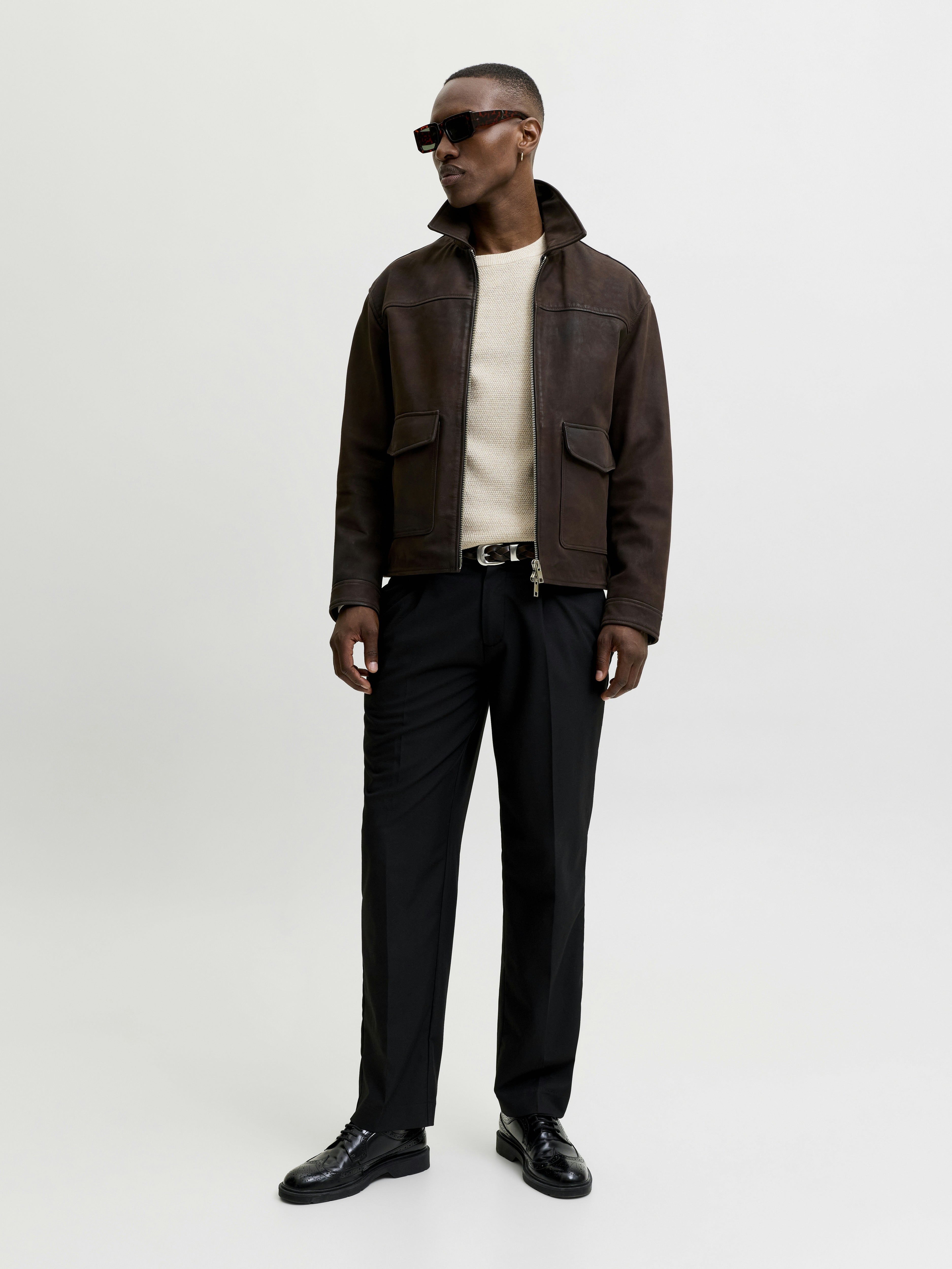 Jack & Jones Herren Pullover Greige/Twist