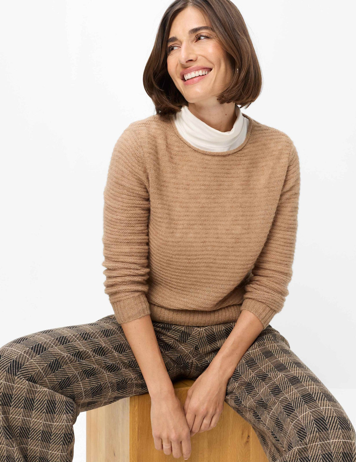 Brax Damen Pullover Walnut