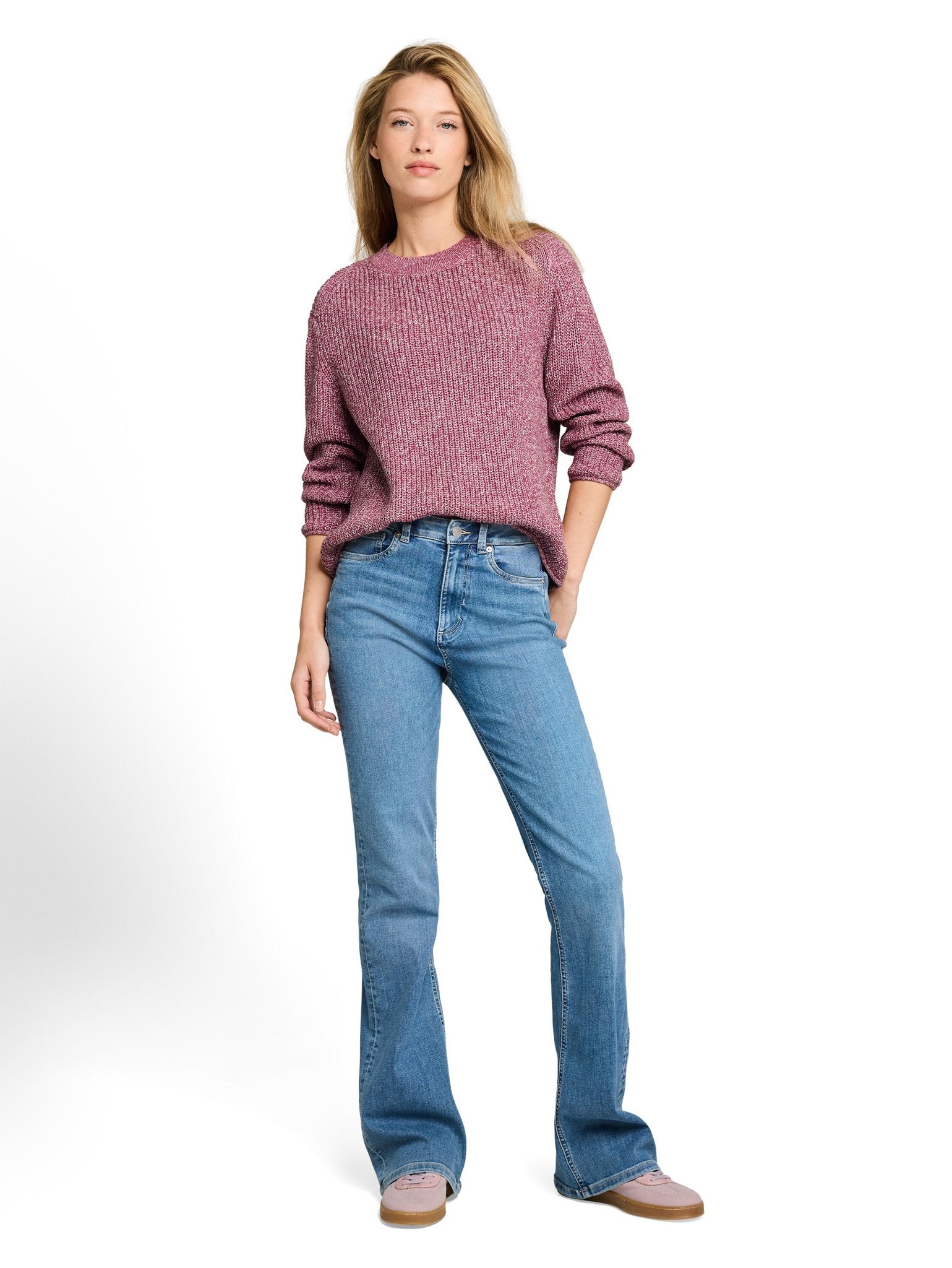 Tom Tailor denim Damen Pullover Dusty Berry Mou