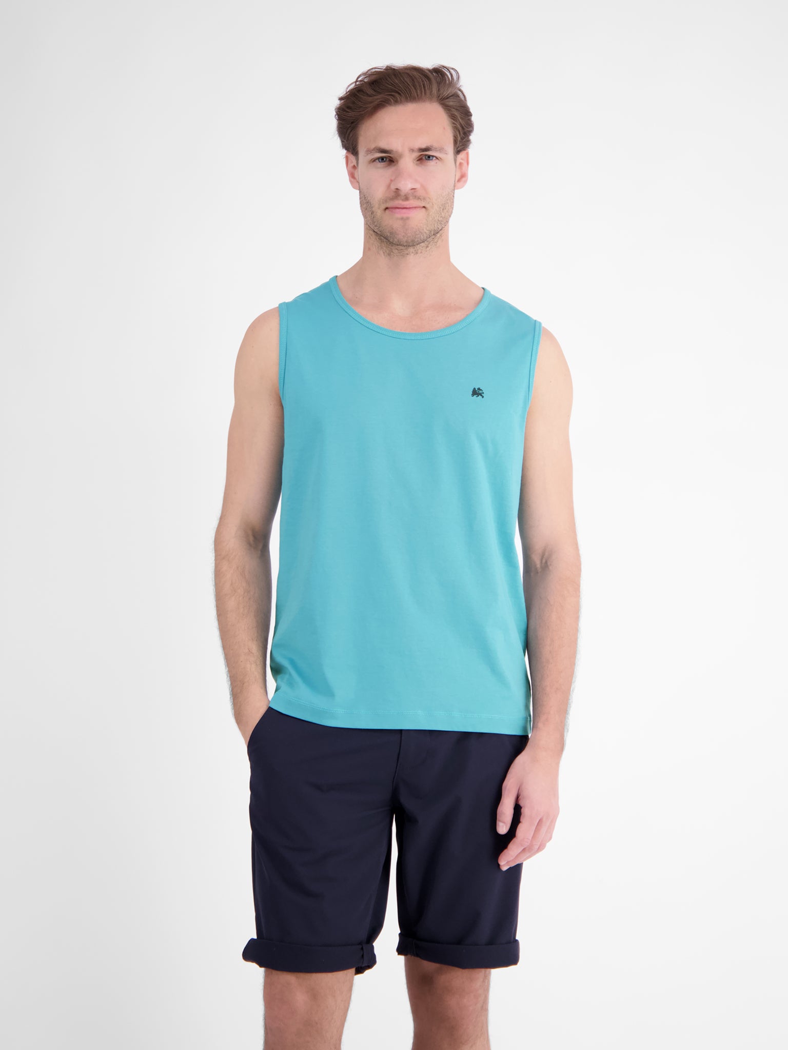 Lerros Herren T-Shirts kurz Reef Blue