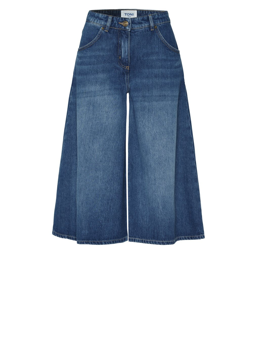 Toni Dress Damen Jeans Mid Blue Authen