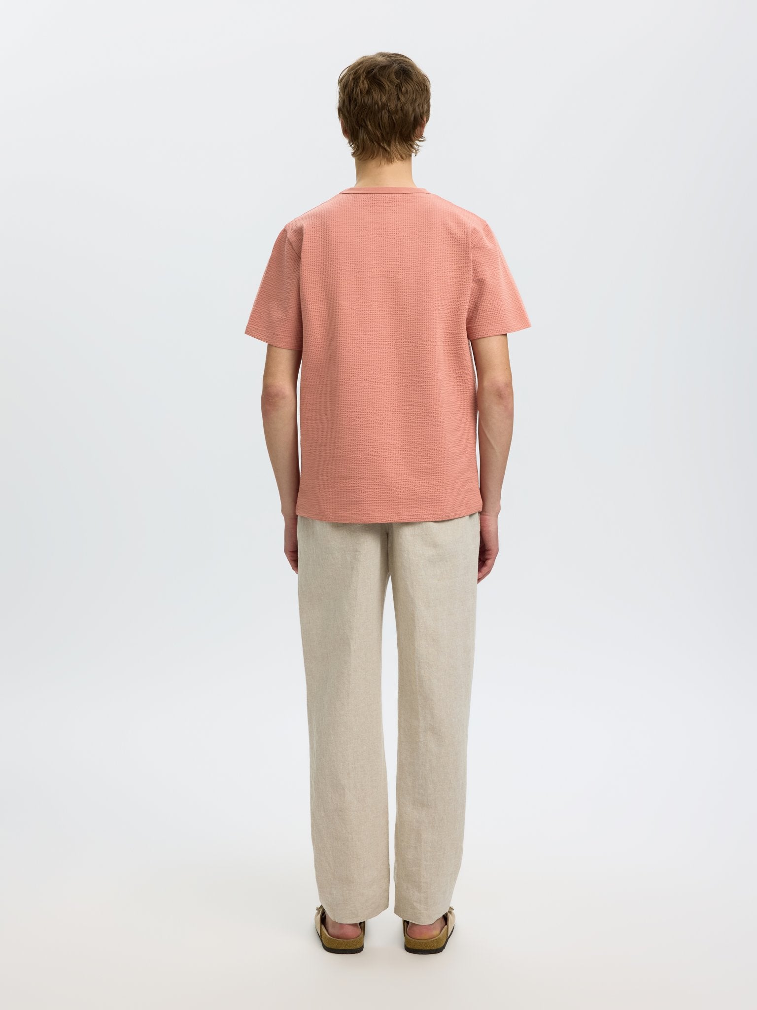Selected homme Herren T-Shirts kurz  Rose Daw
