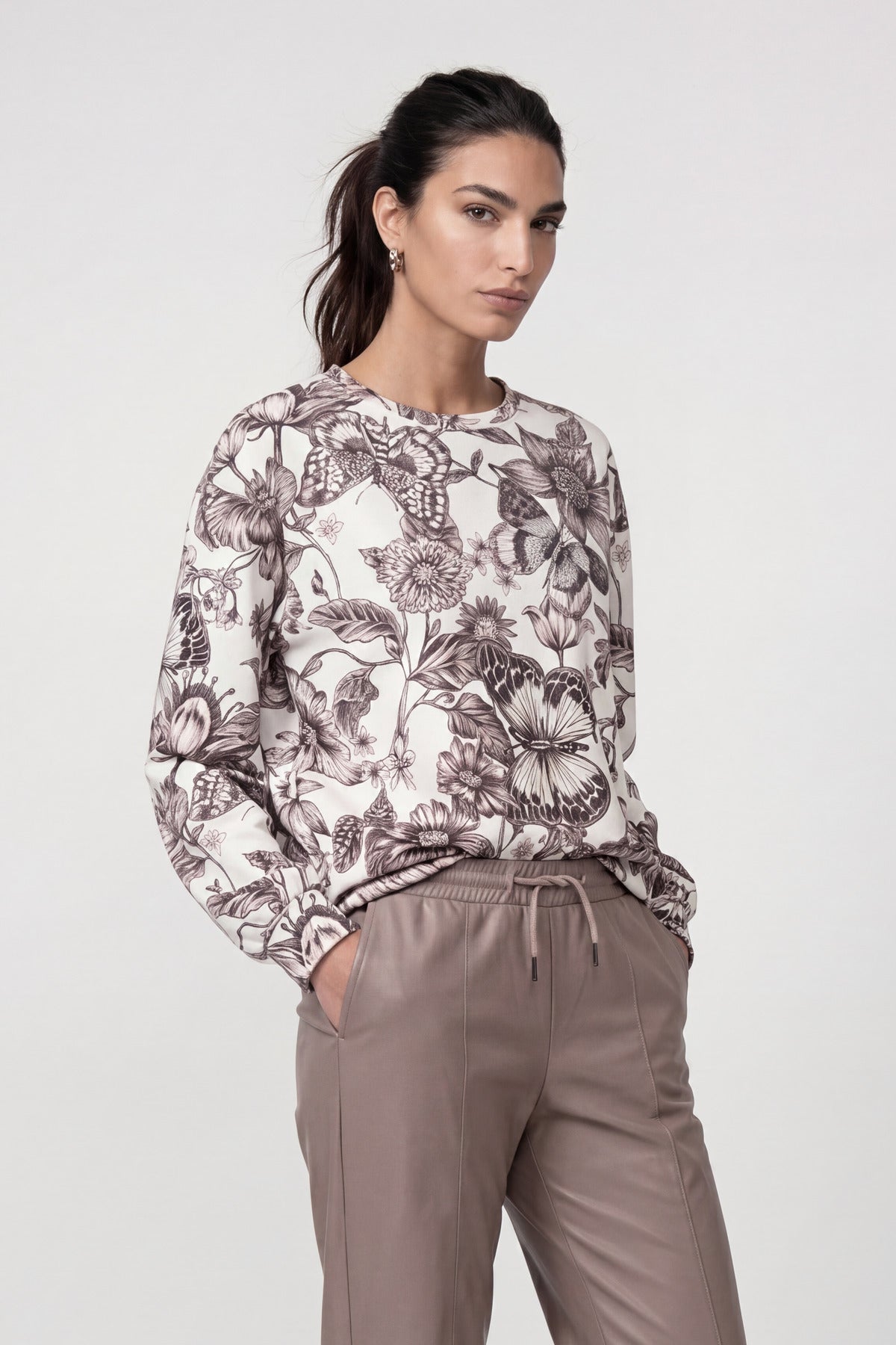 Monari Damen T-Shirts  Taupe Gemus
