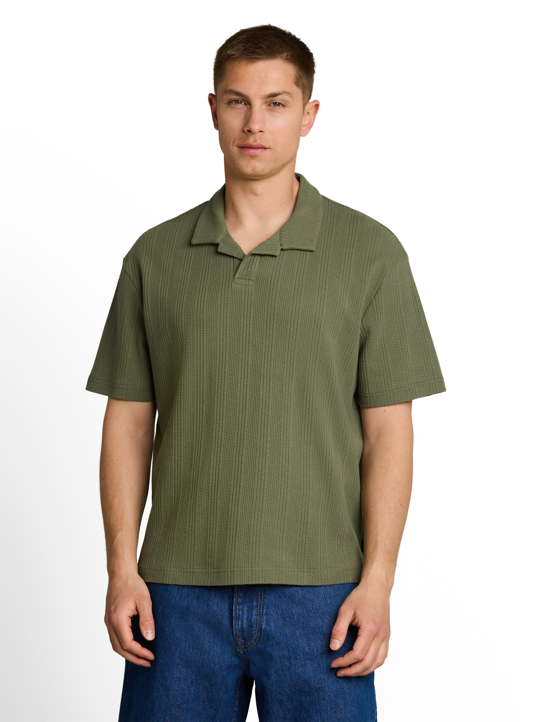 Tom Tailor denim Herren Polo-Shirts Oak Leaf Green